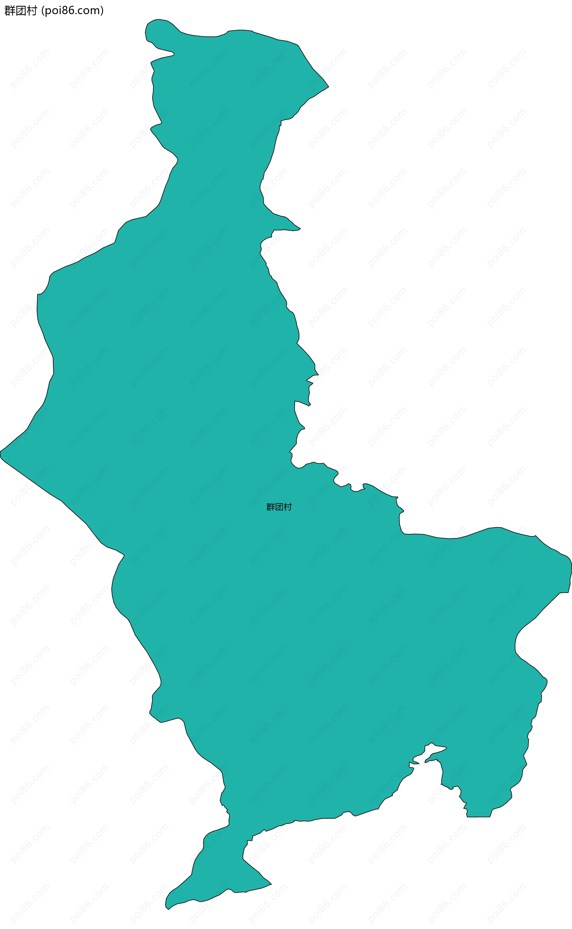 群团村边界地图