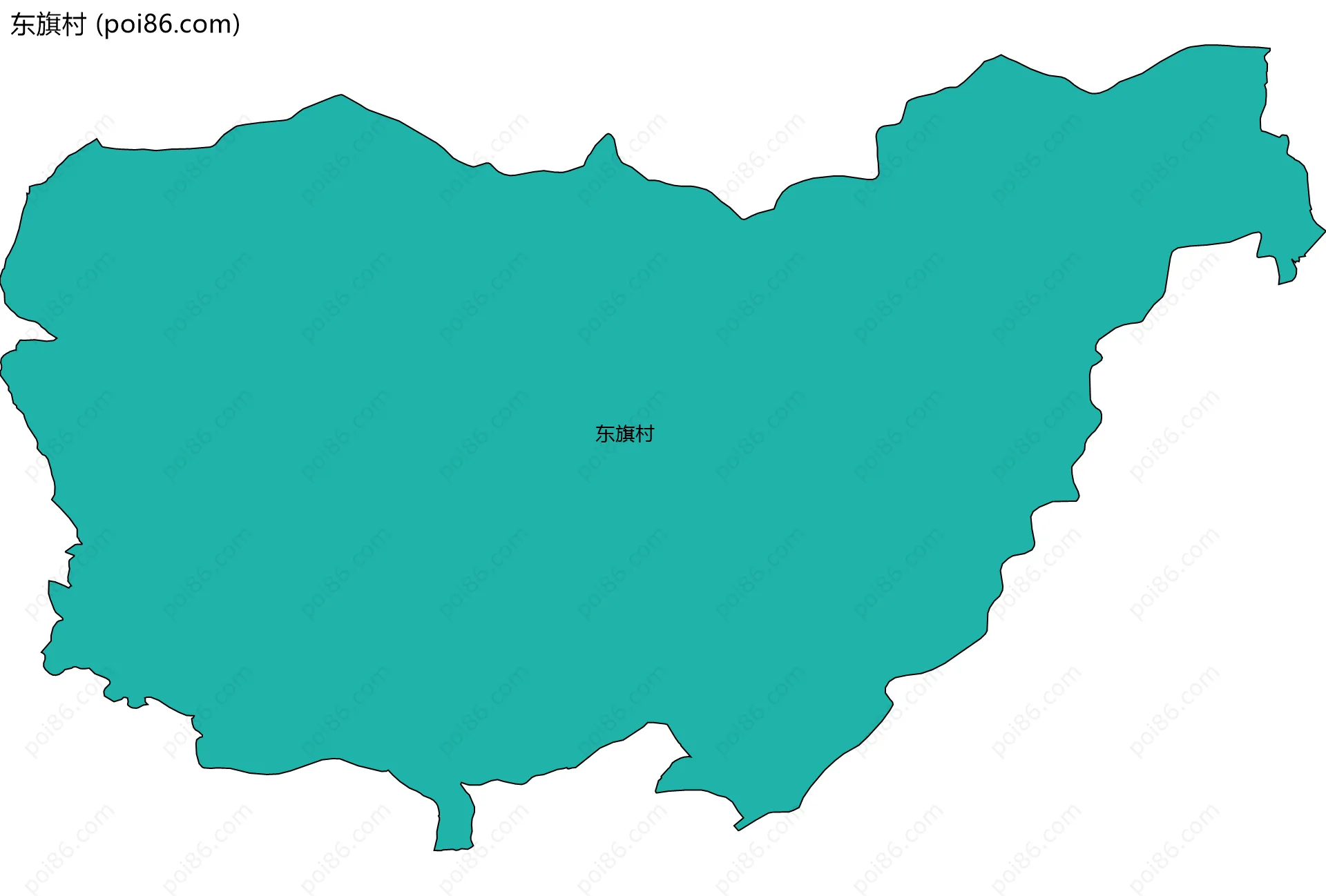 东旗村边界地图