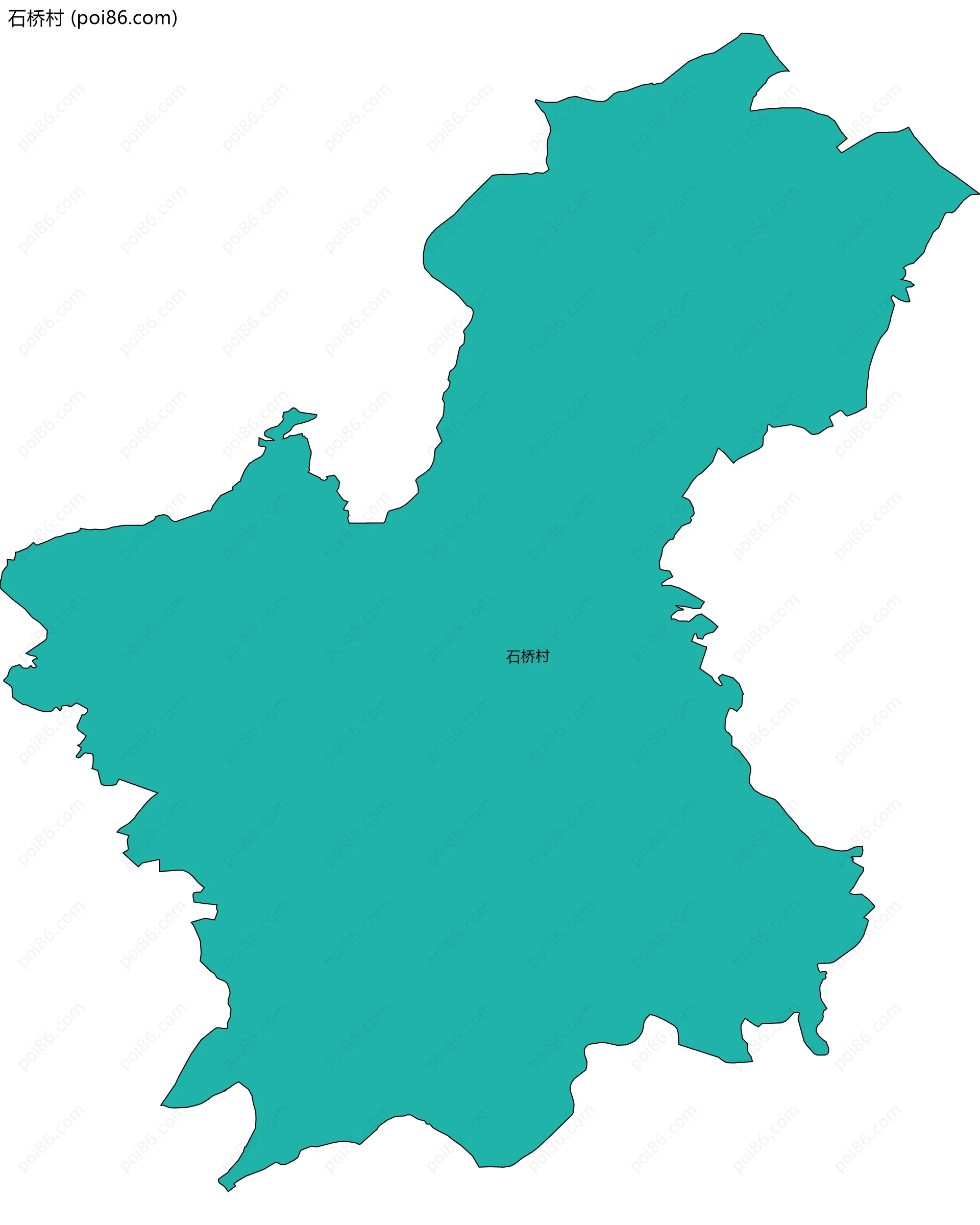 石桥村边界地图