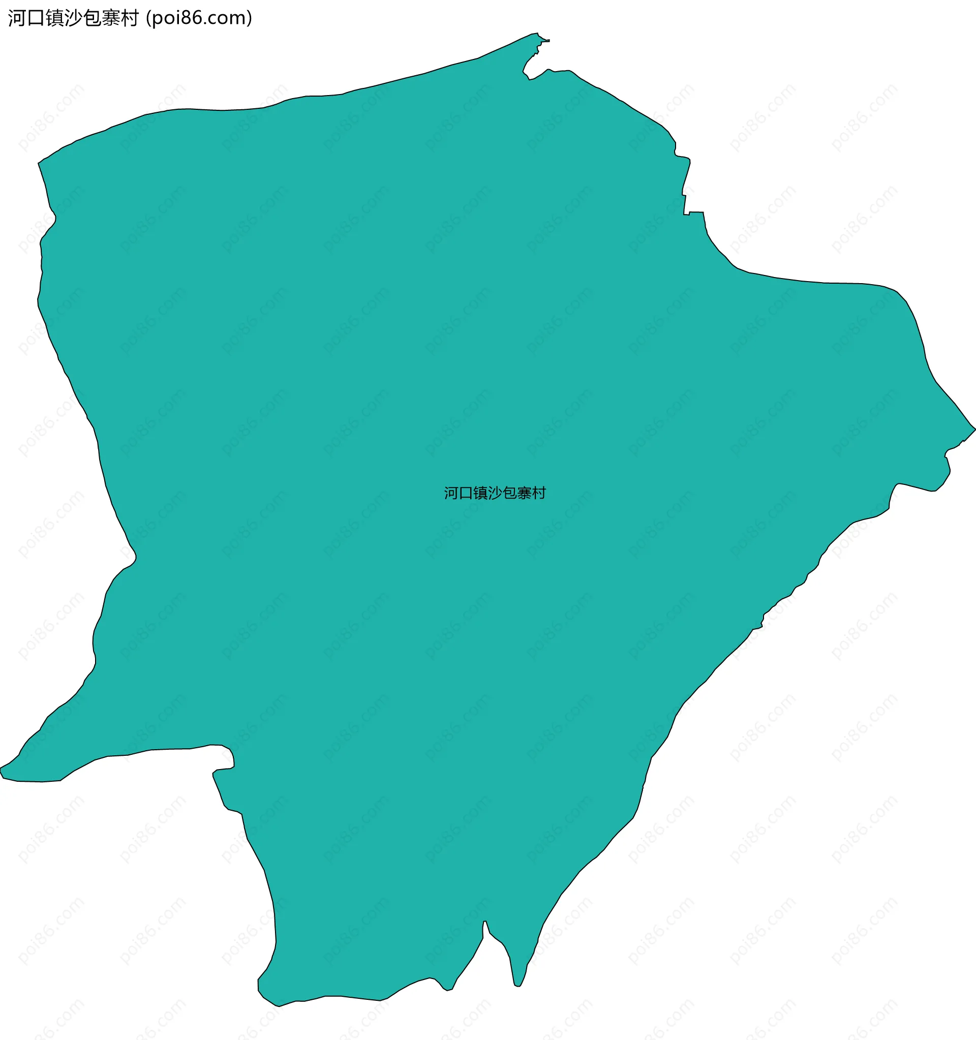 河口镇沙包寨村边界地图