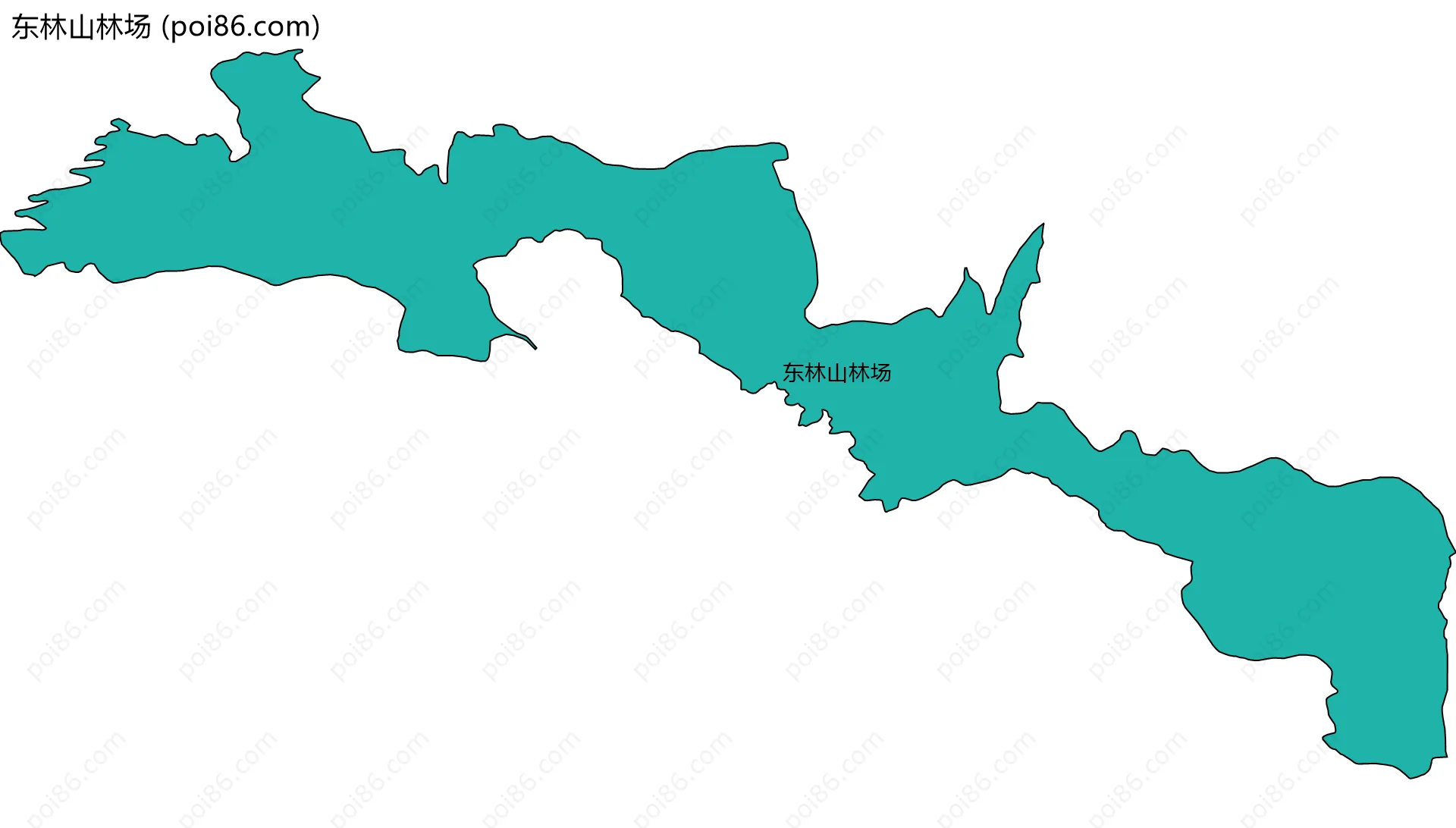 东林山林场边界地图