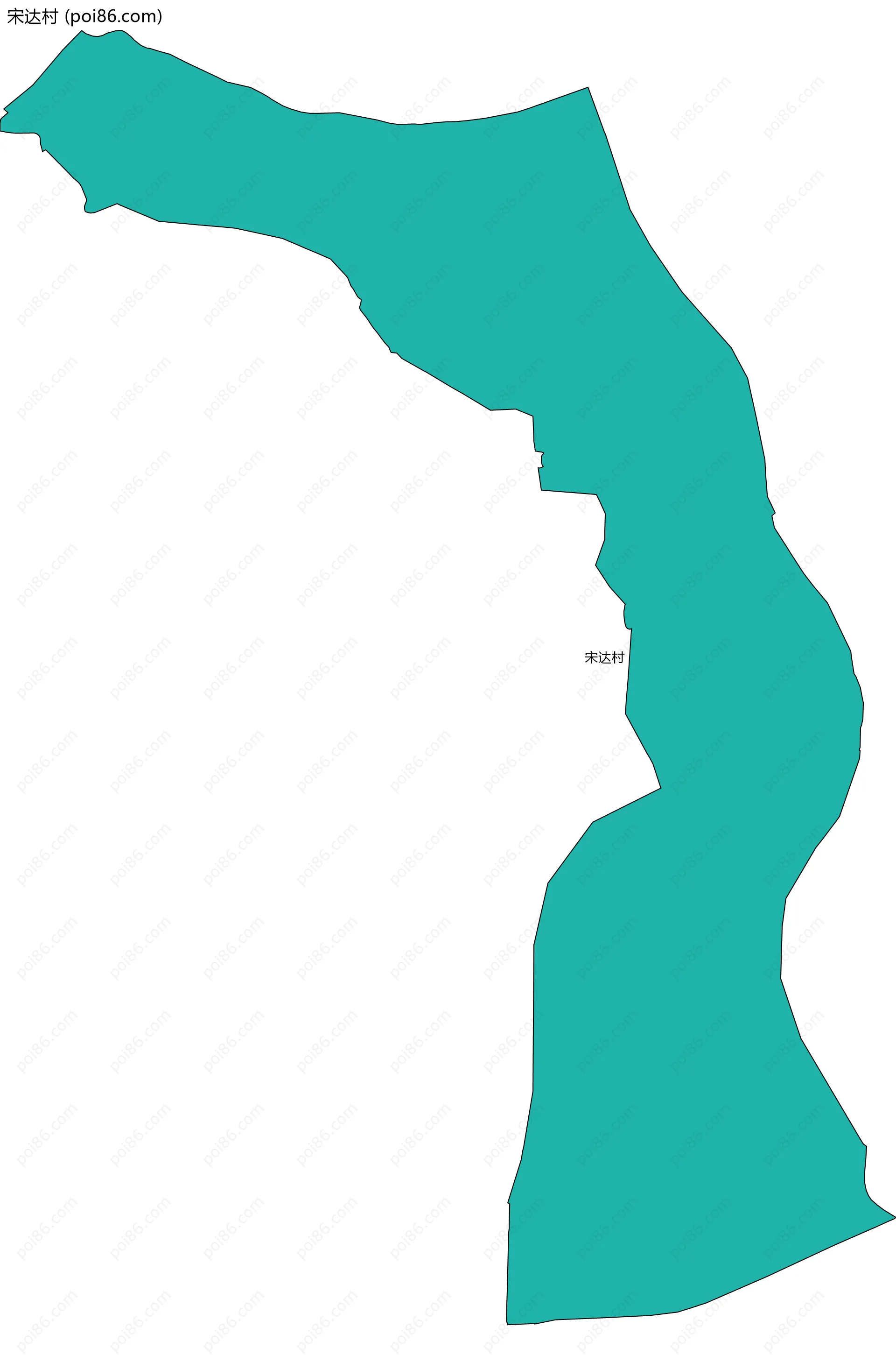 宋达村边界地图