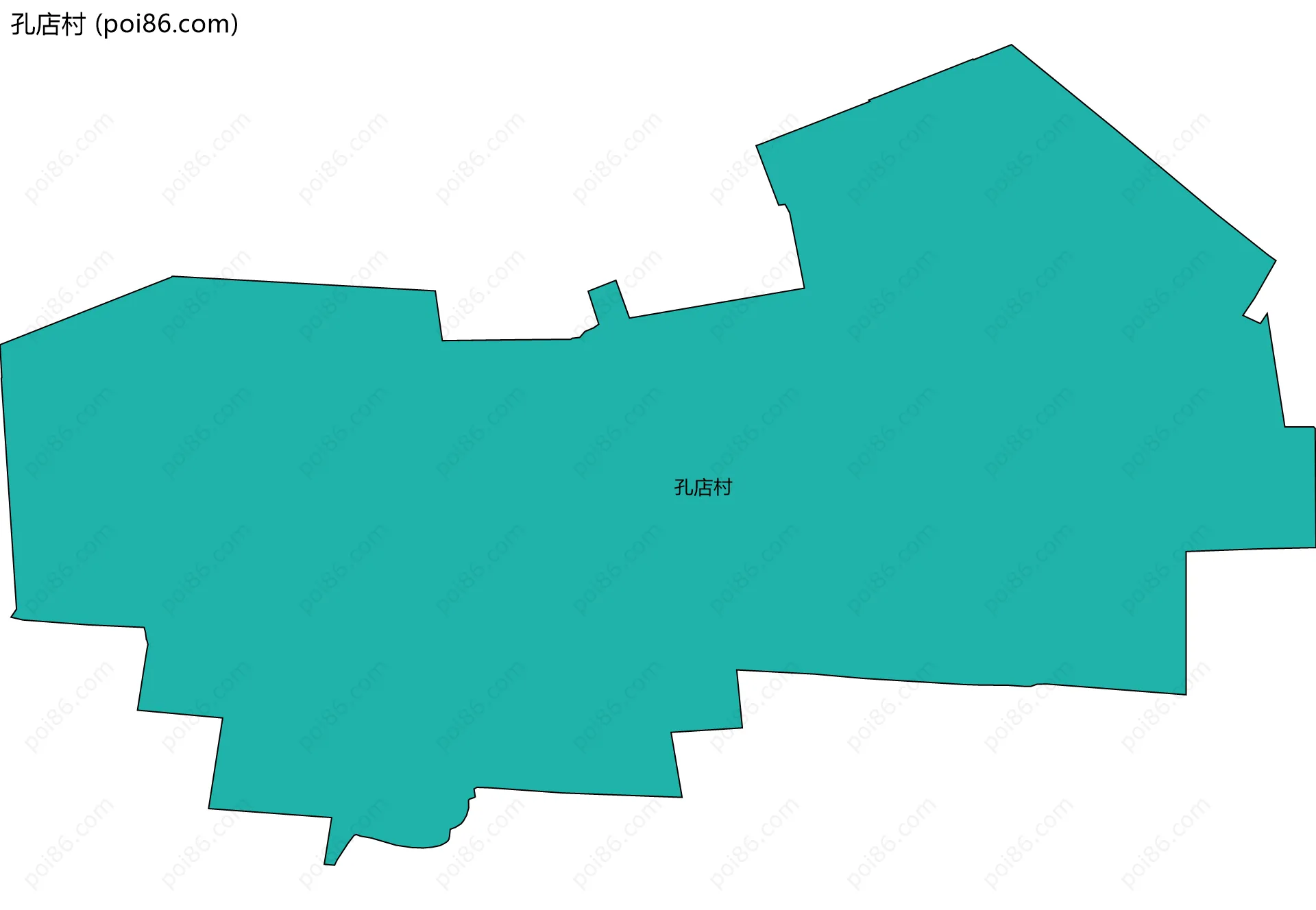 孔店村边界地图
