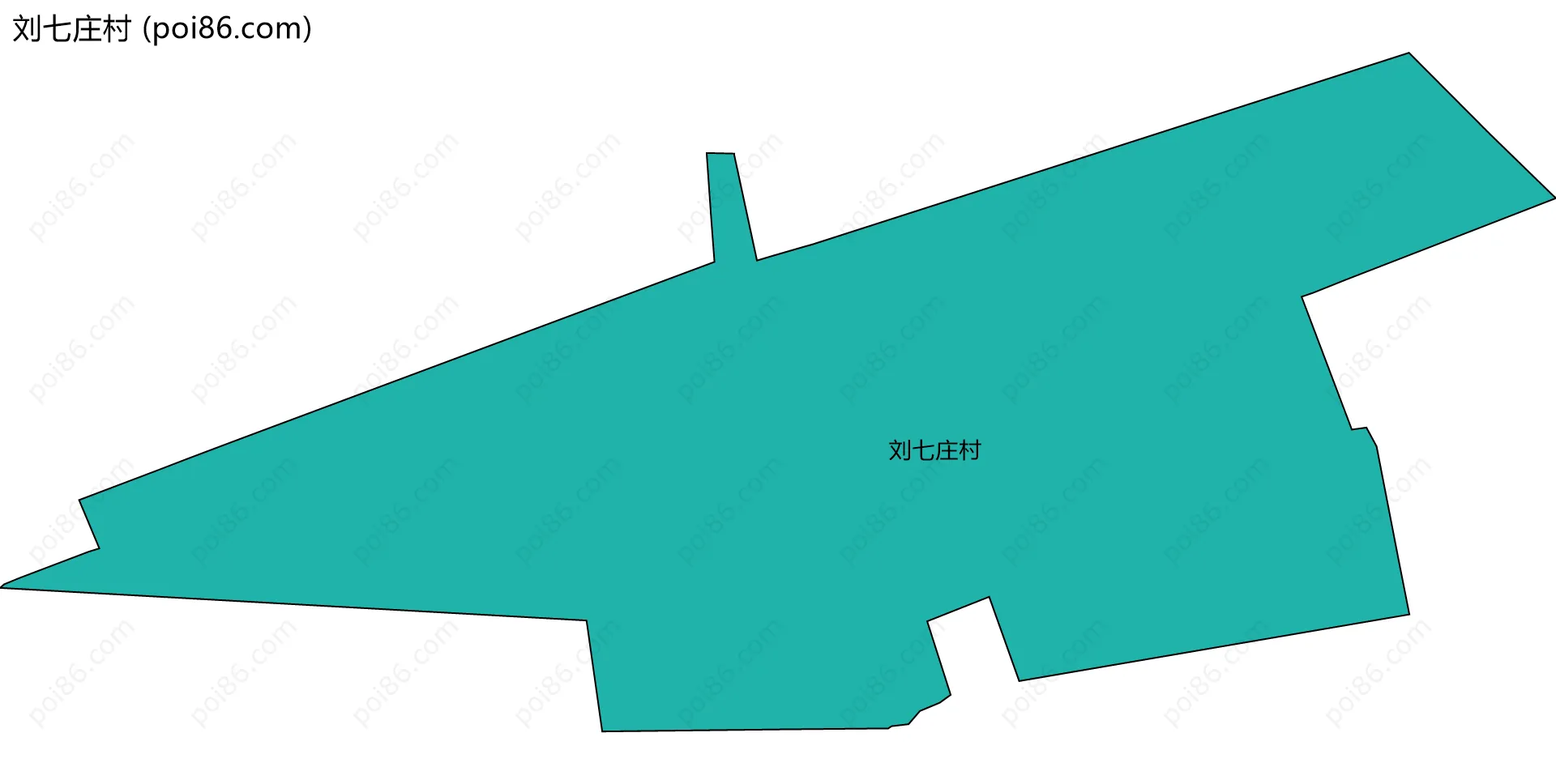 刘七庄村边界地图