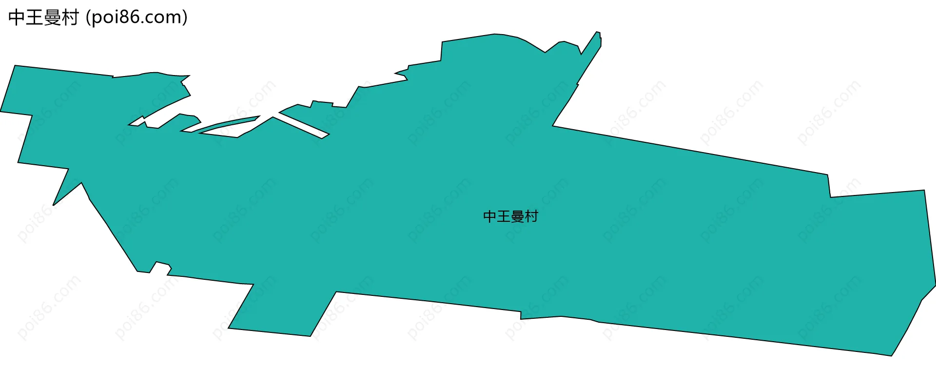 中王曼村边界地图