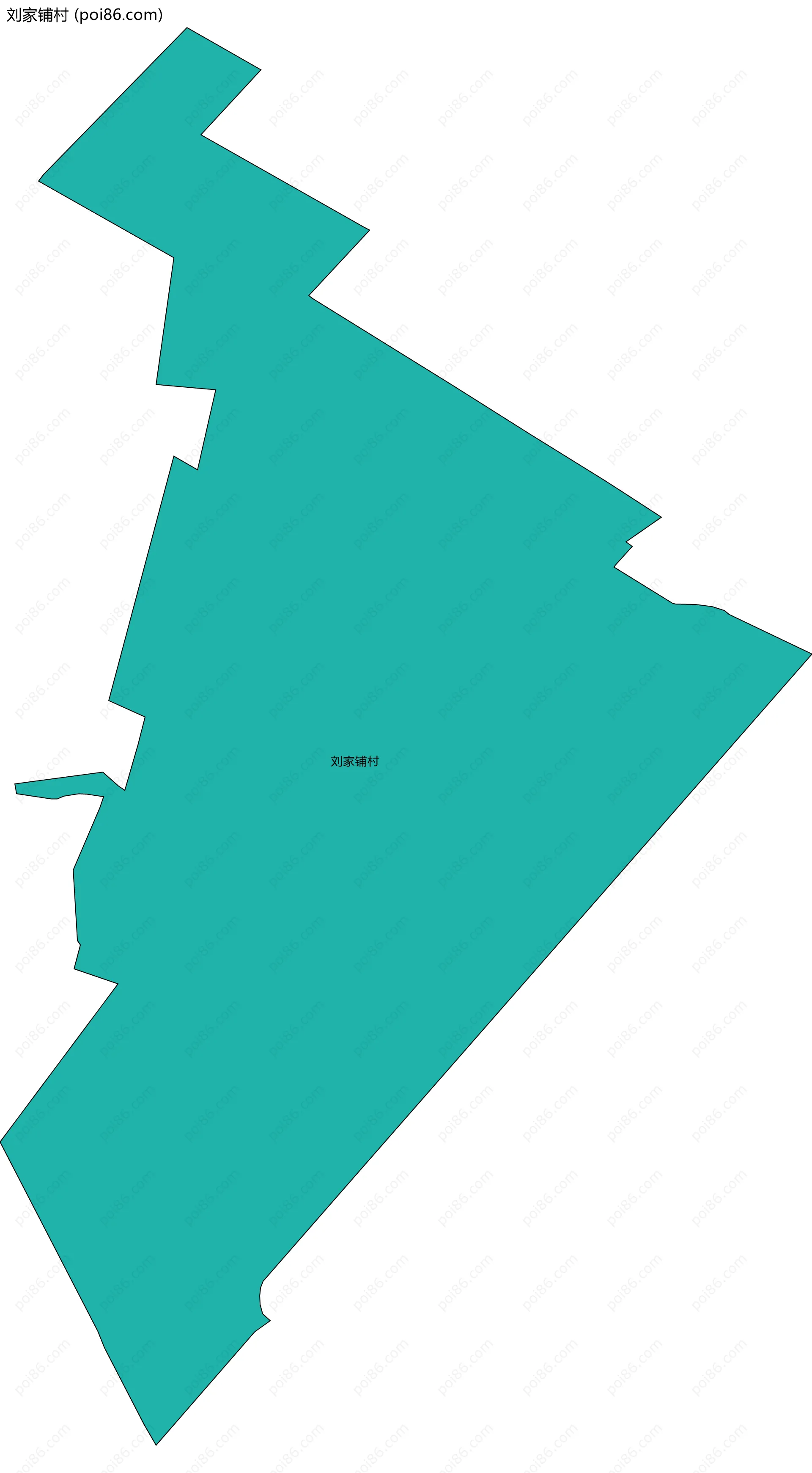 刘家铺村边界地图