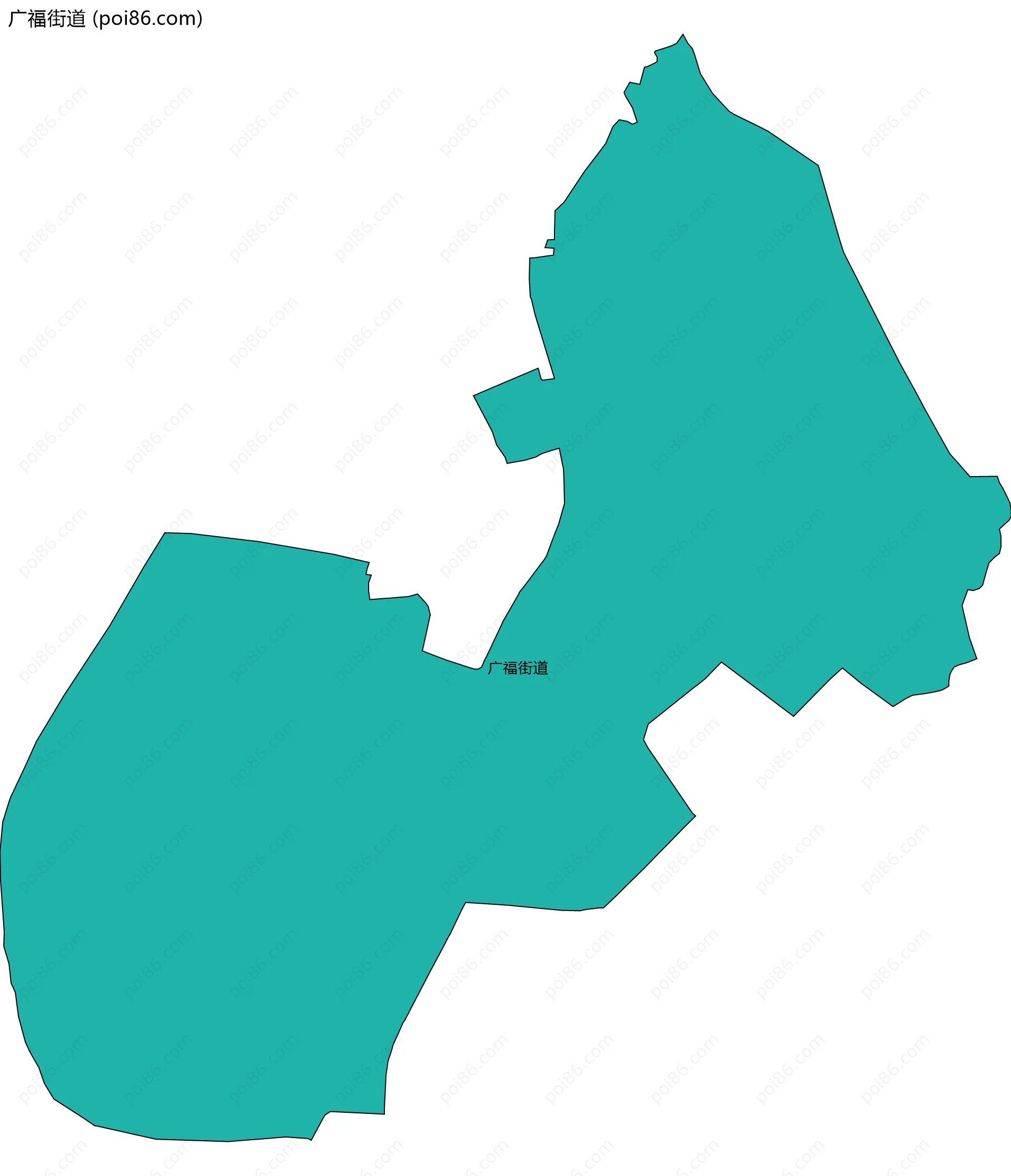 广福街道边界地图