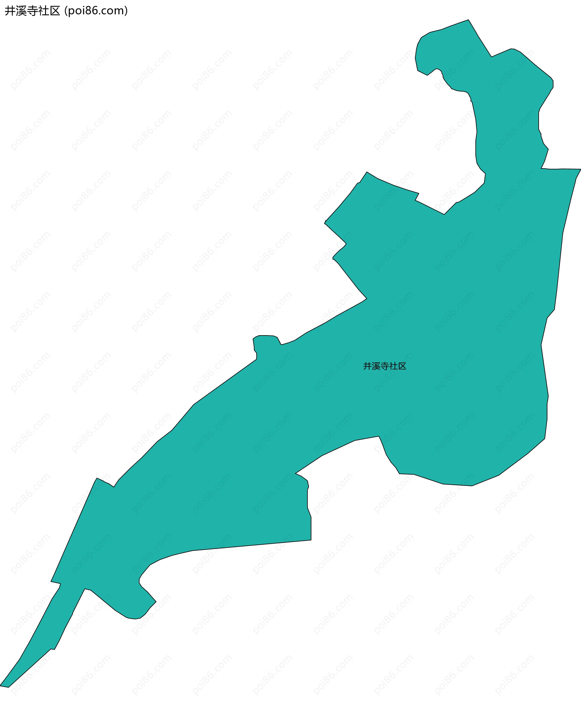 井溪寺社区边界地图