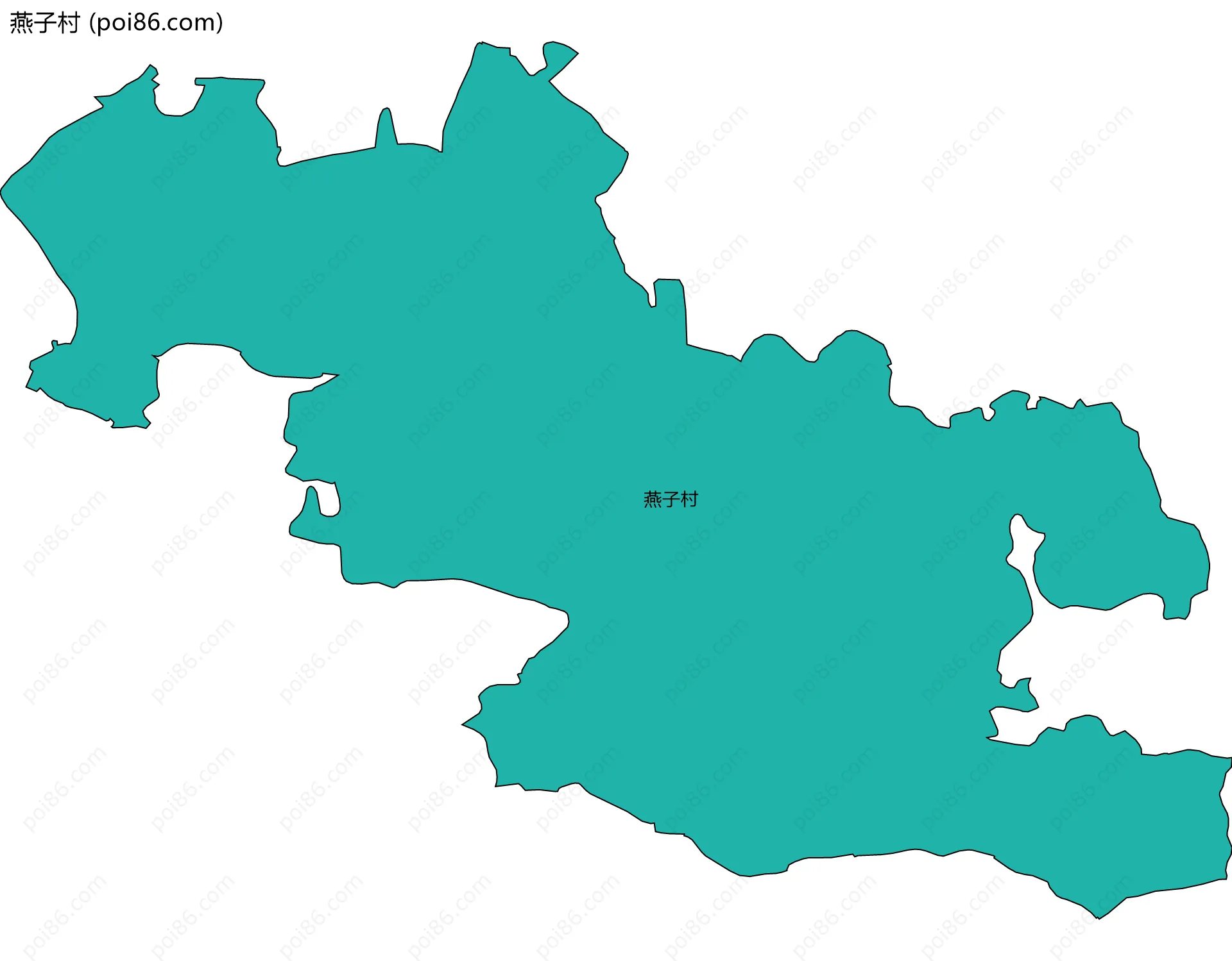 燕子村边界地图