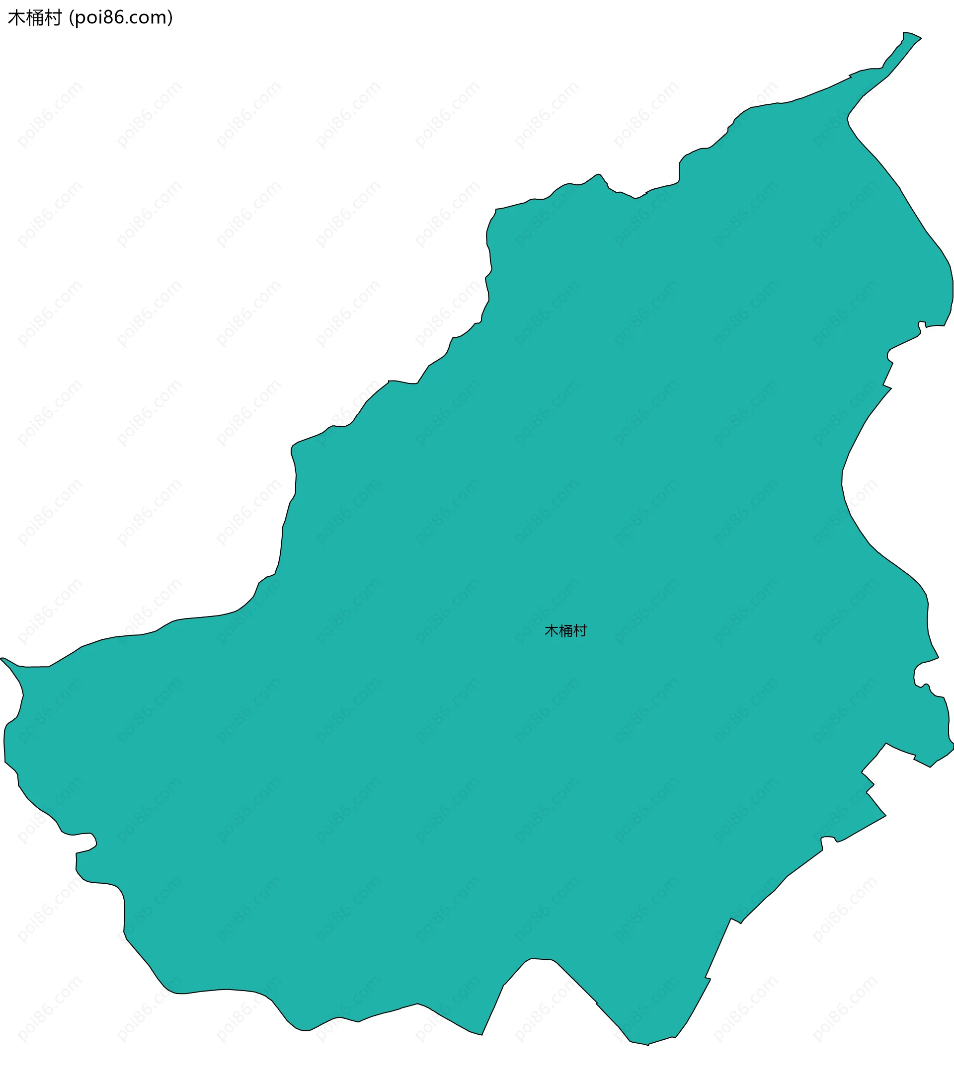 木桶村边界地图