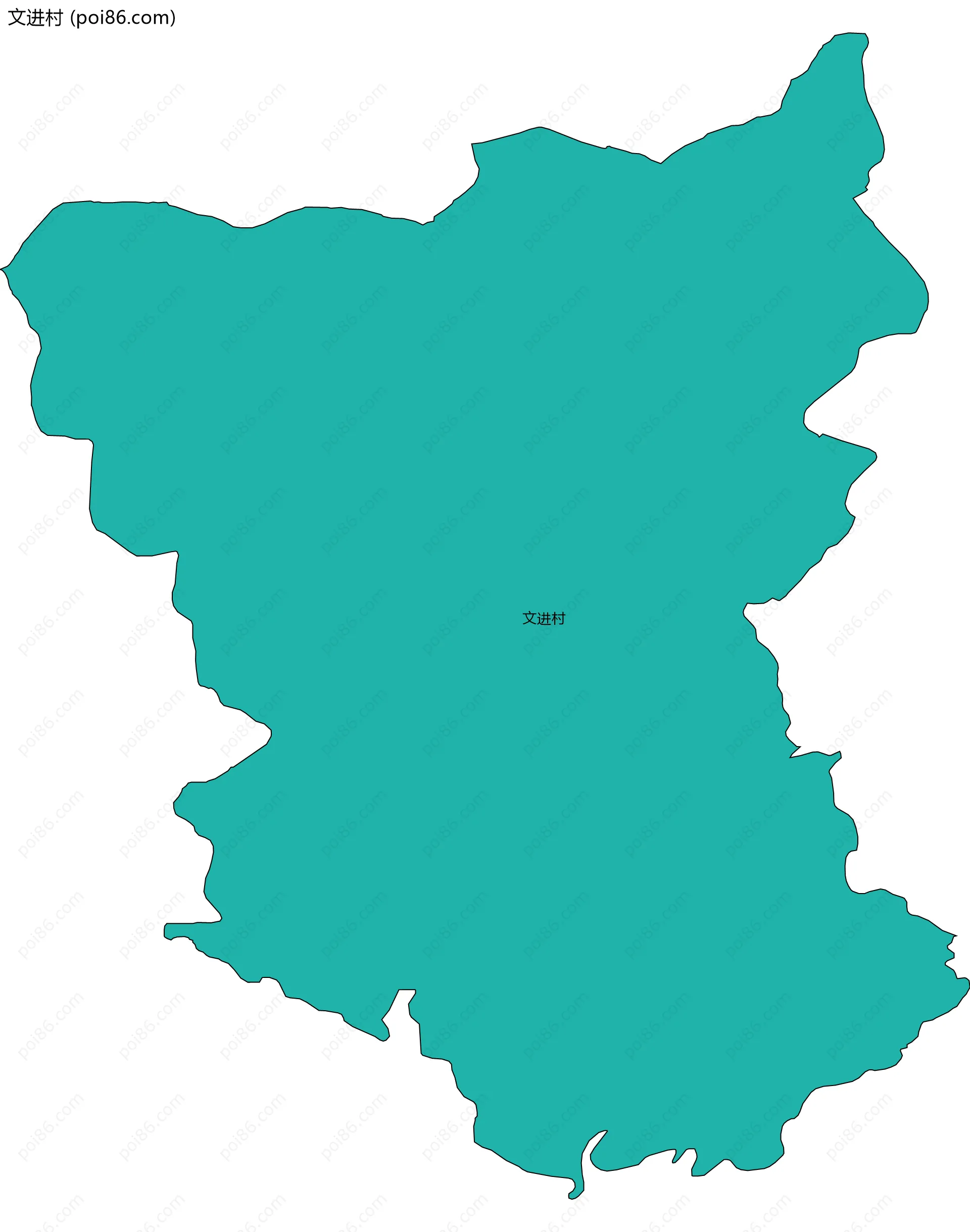 文进村边界地图