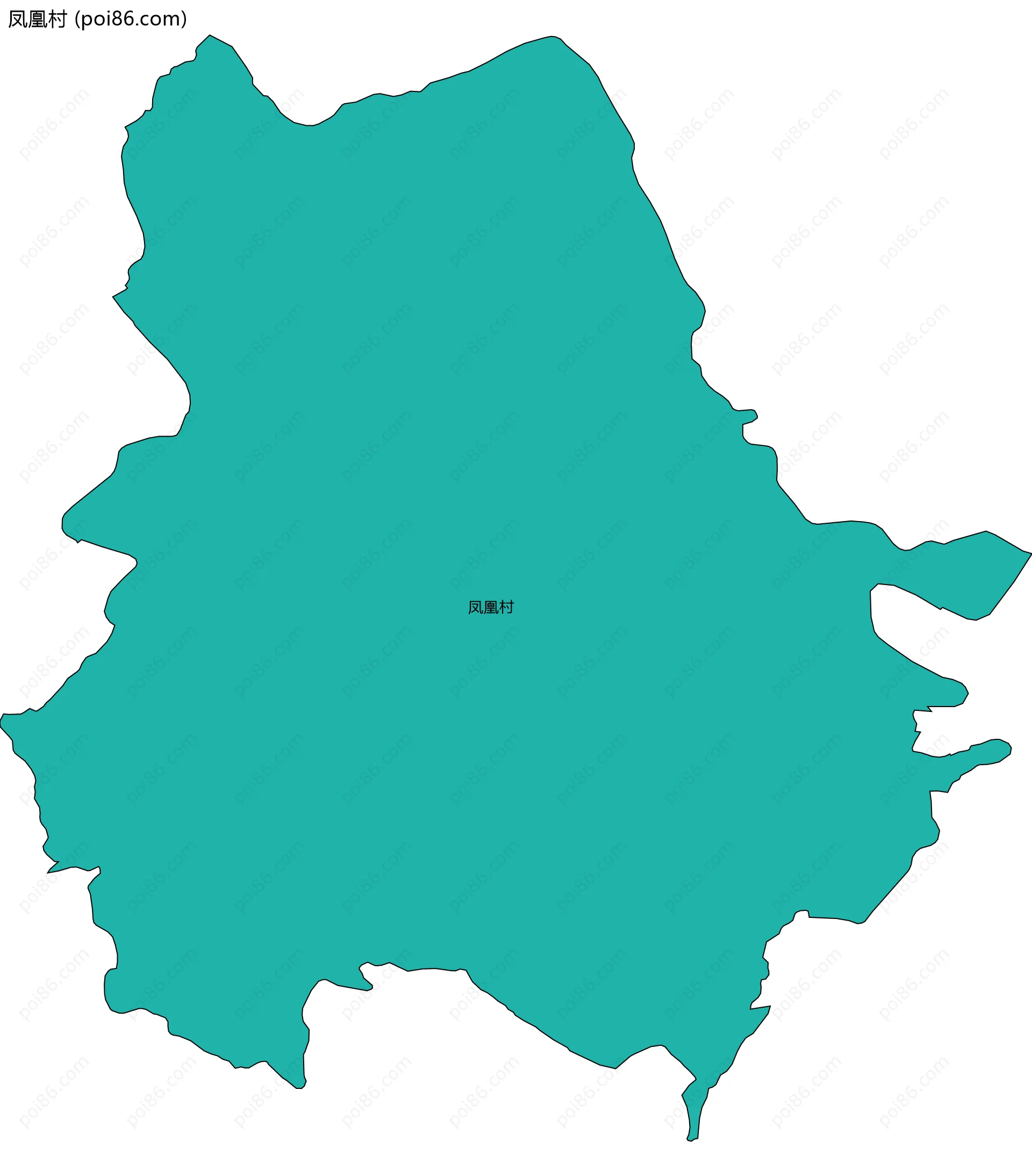 凤凰村边界地图