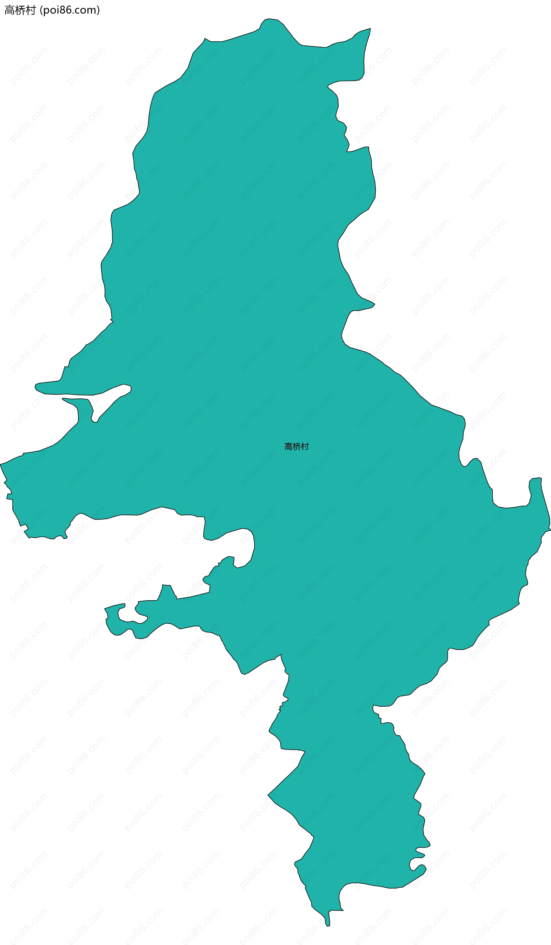 高桥村边界地图