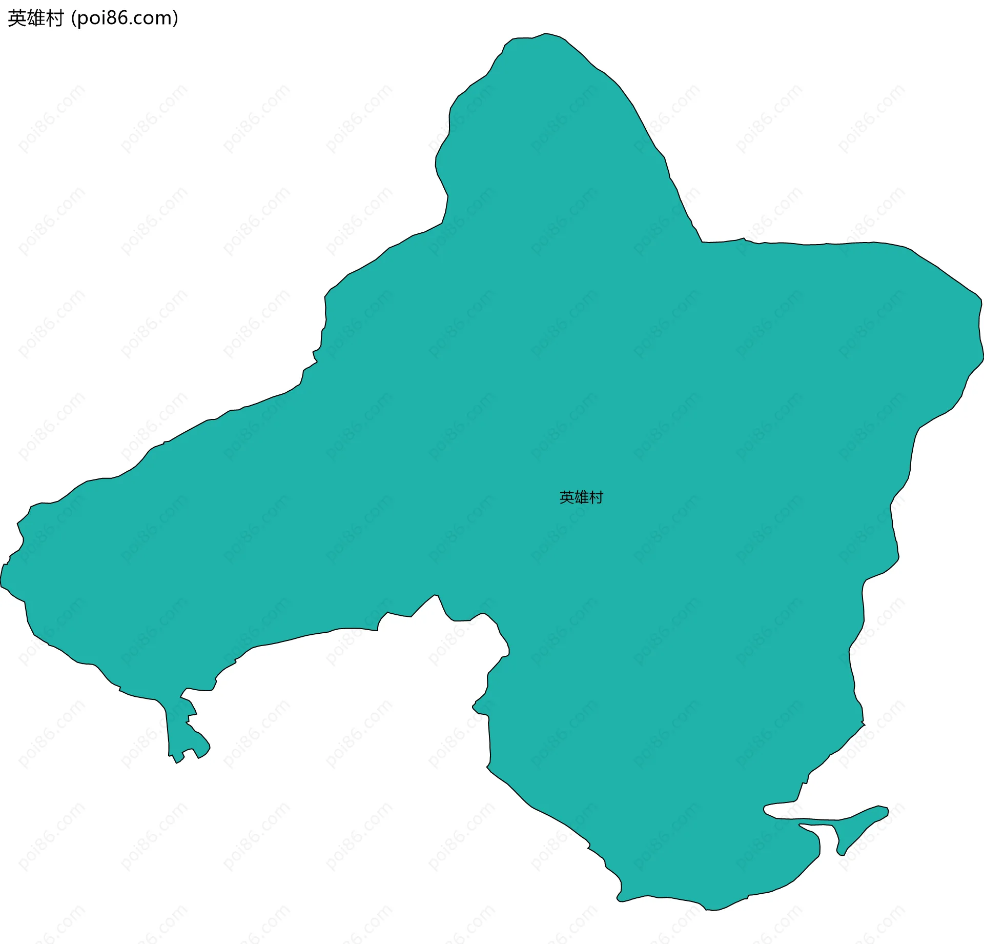 英雄村边界地图