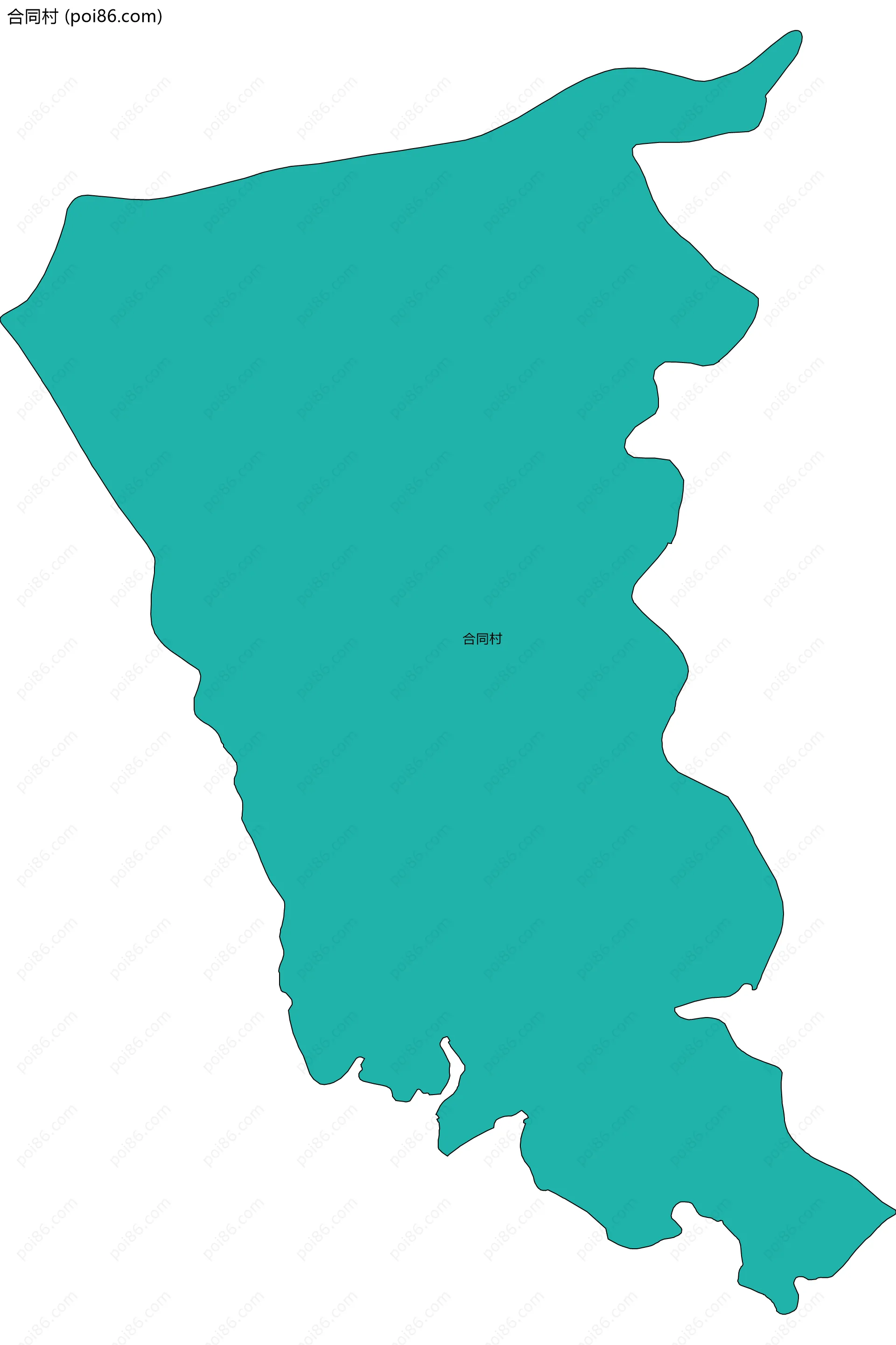 合同村边界地图