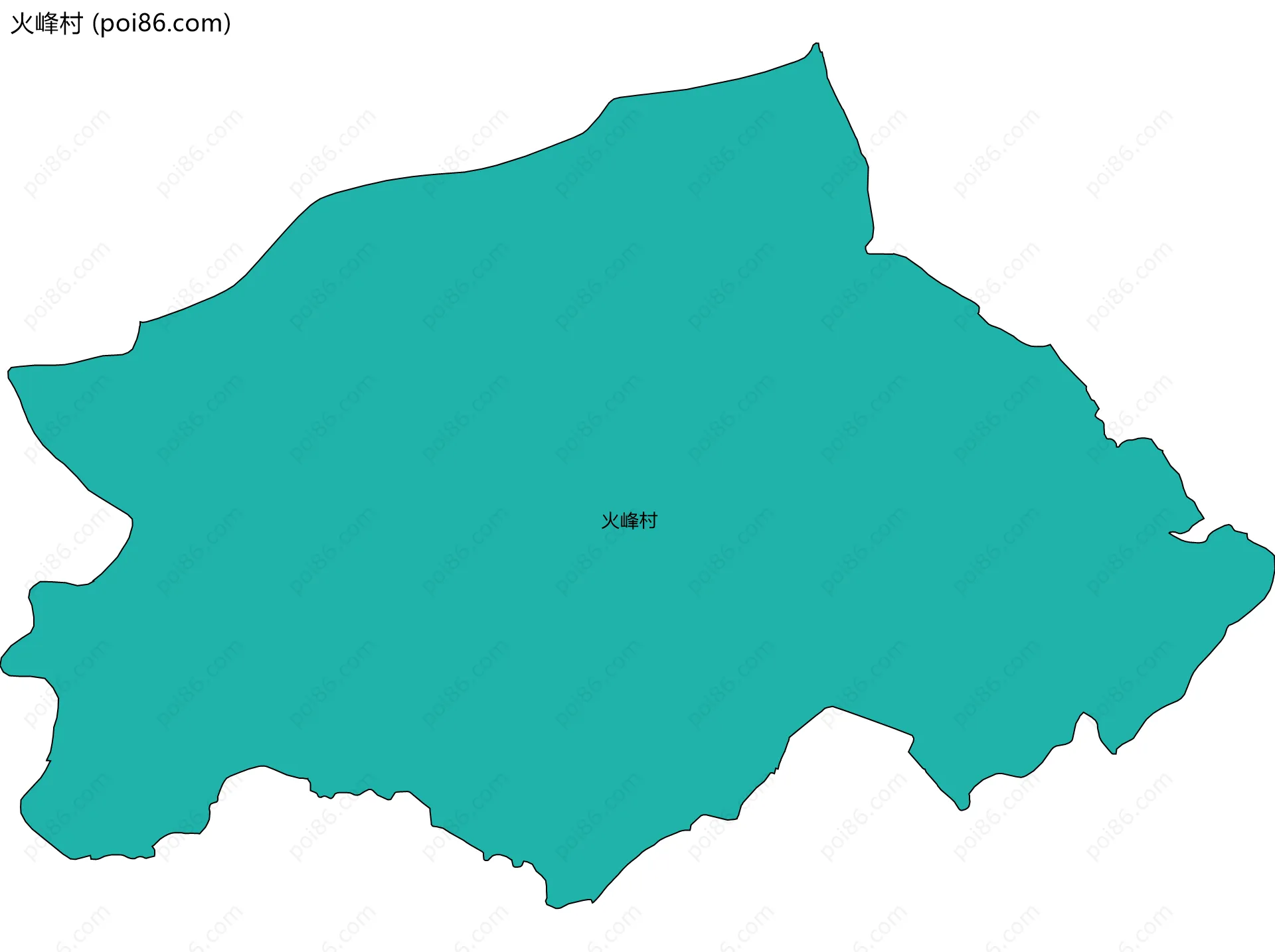 火峰村边界地图