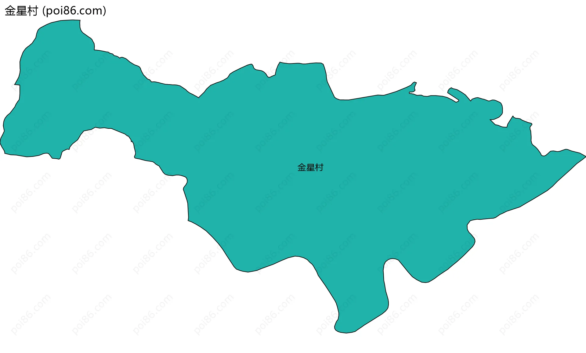 金星村边界地图