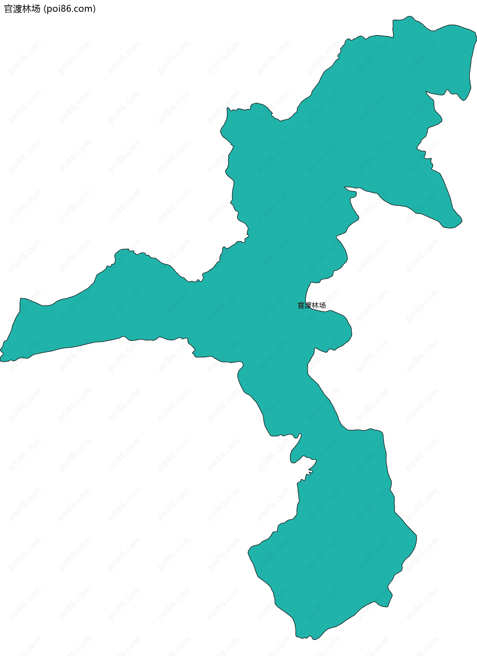 官渡林场边界地图