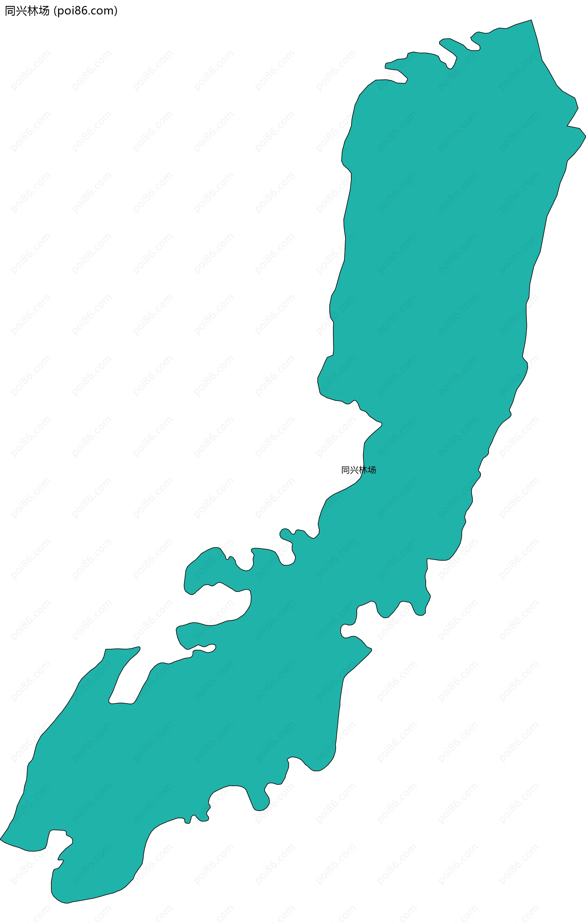 同兴林场边界地图