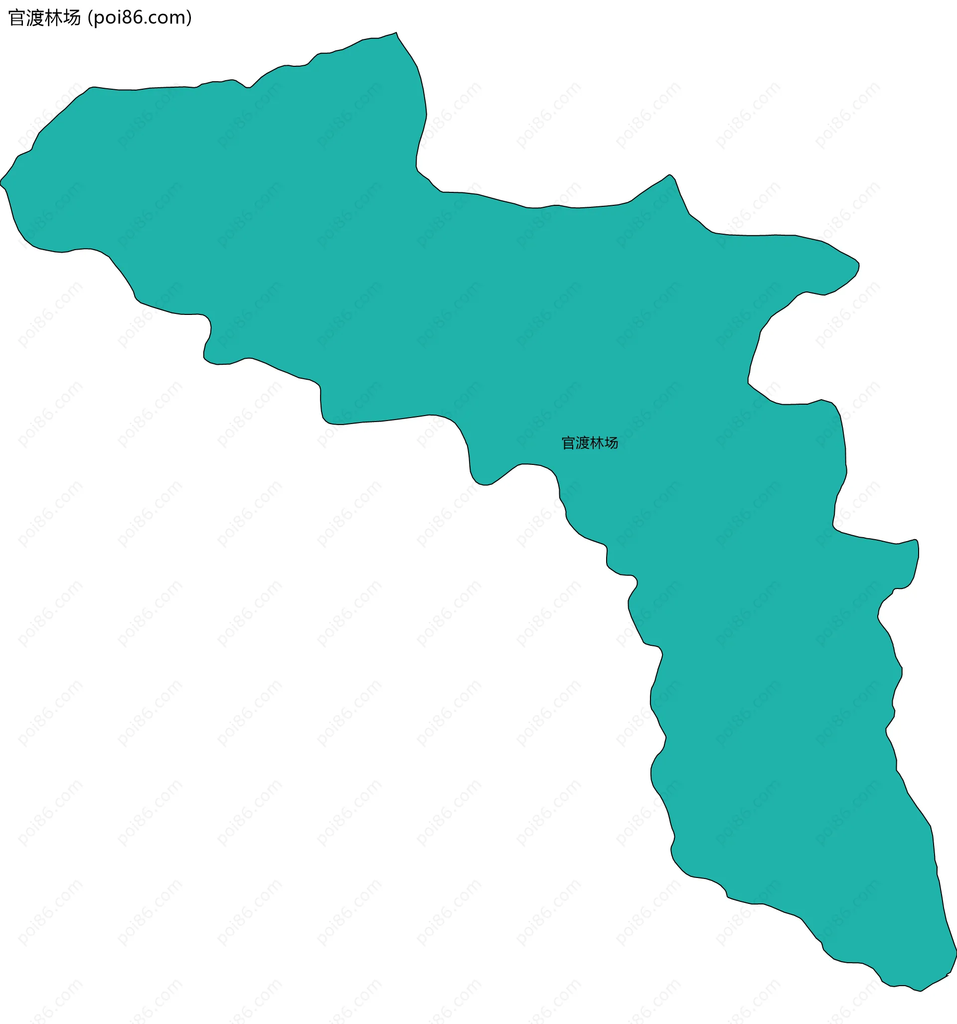 官渡林场边界地图