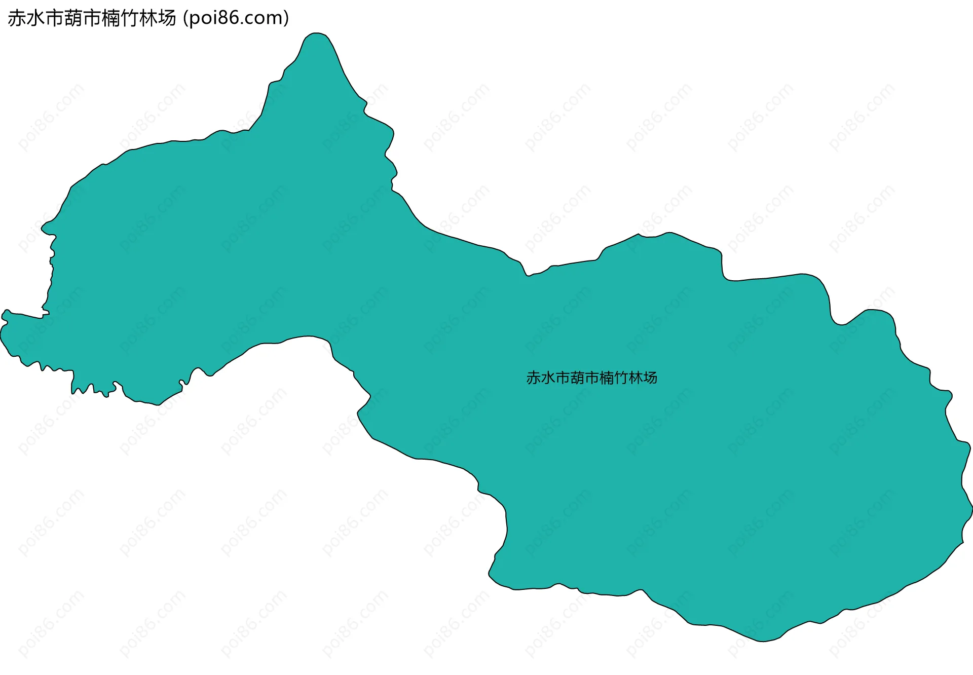 赤水市葫市楠竹林场边界地图