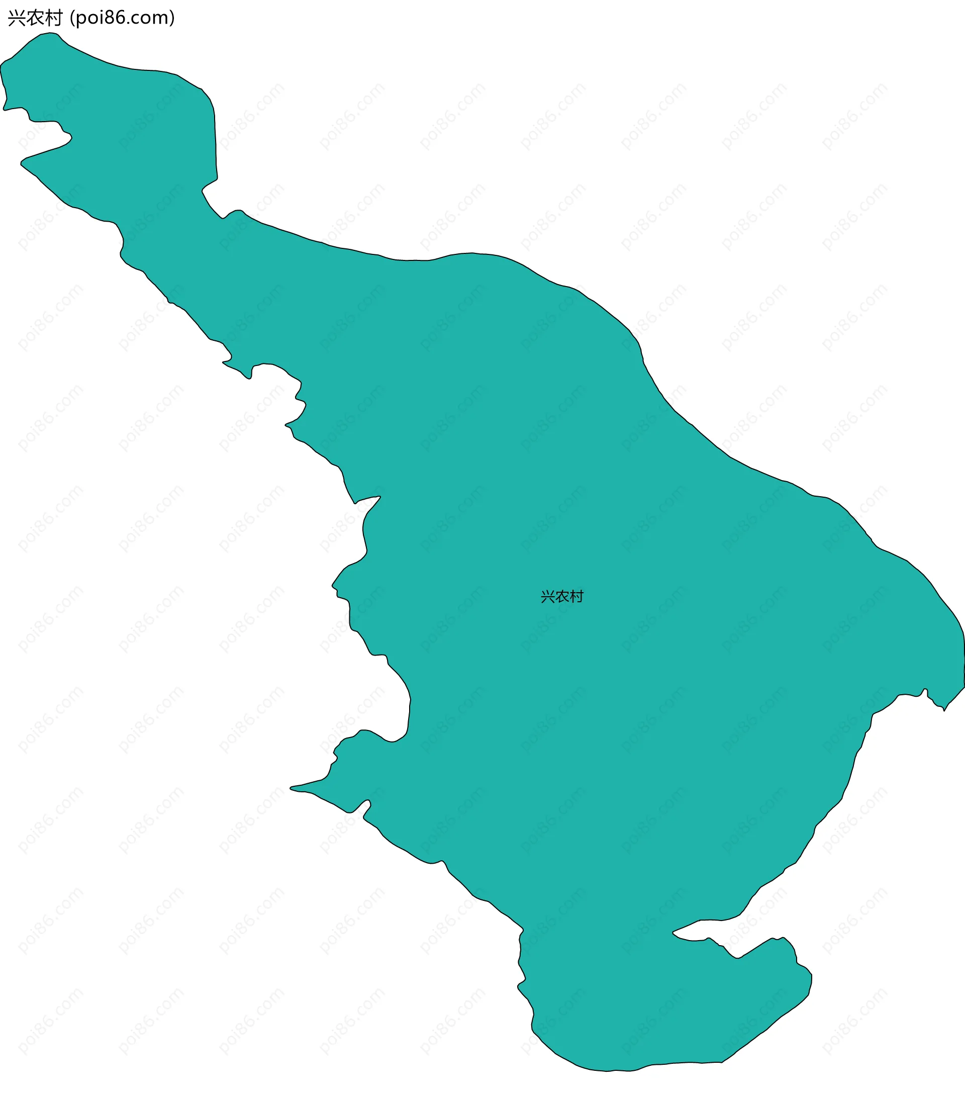 兴农村边界地图