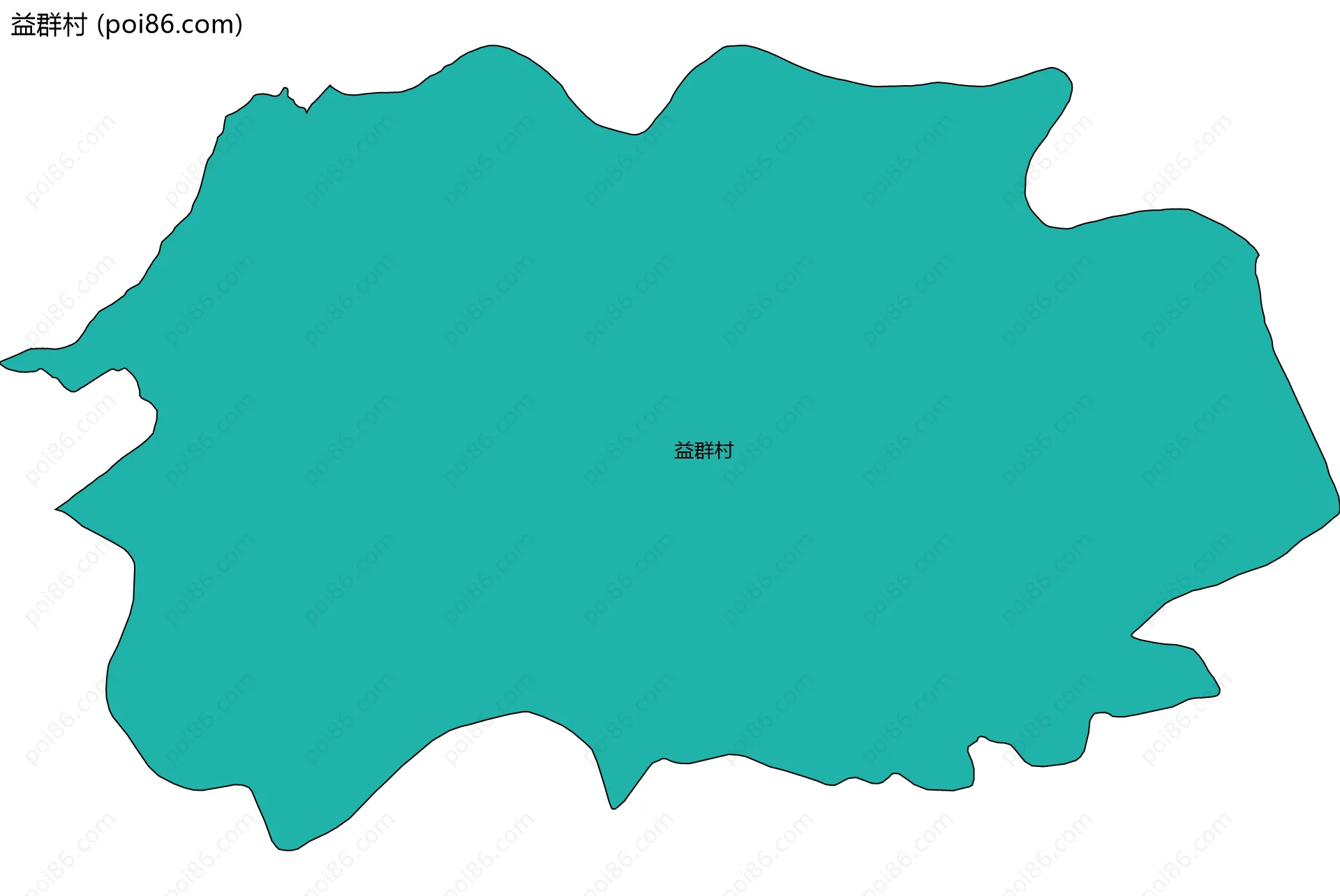益群村边界地图