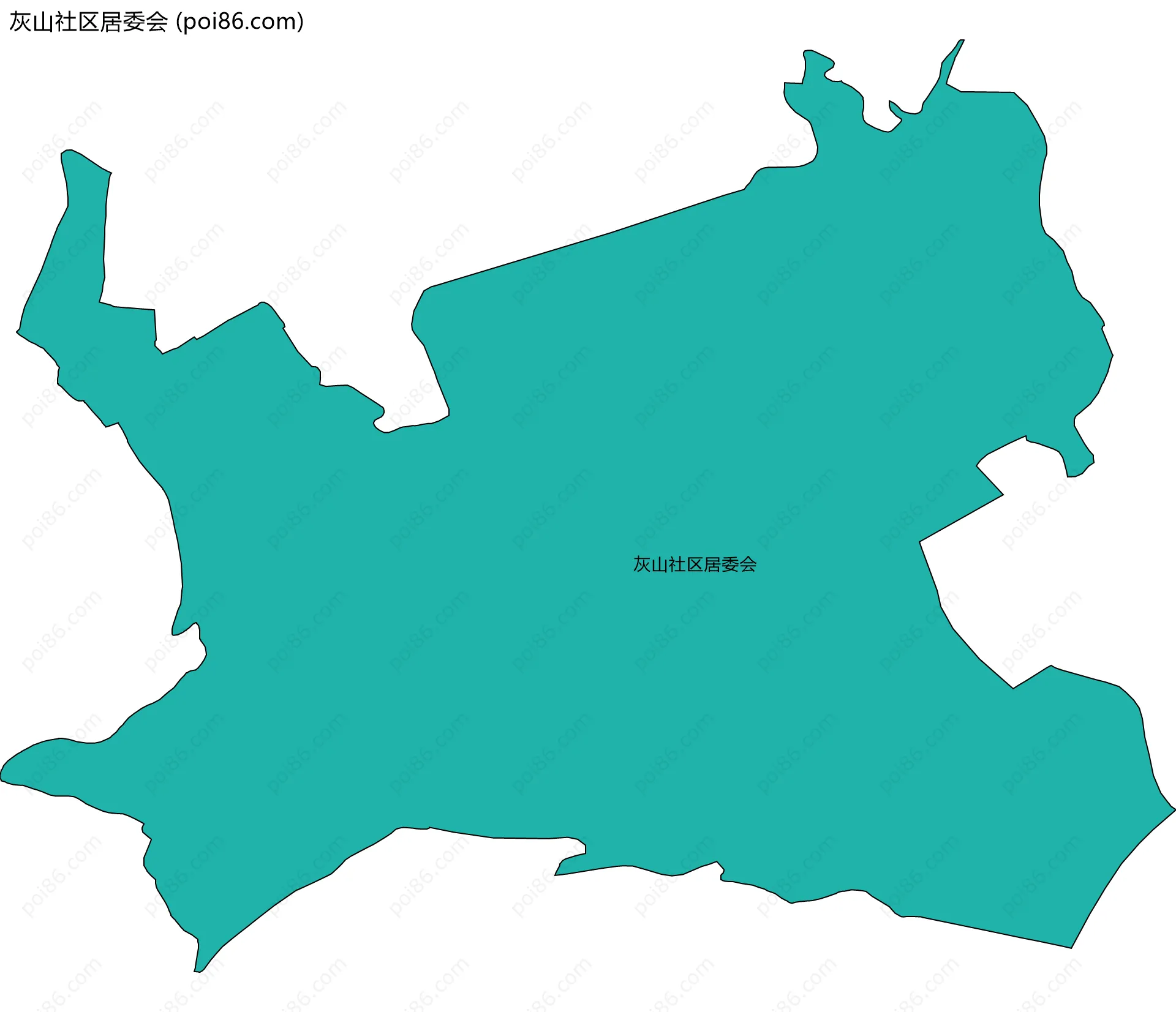灰山社区居委会边界地图