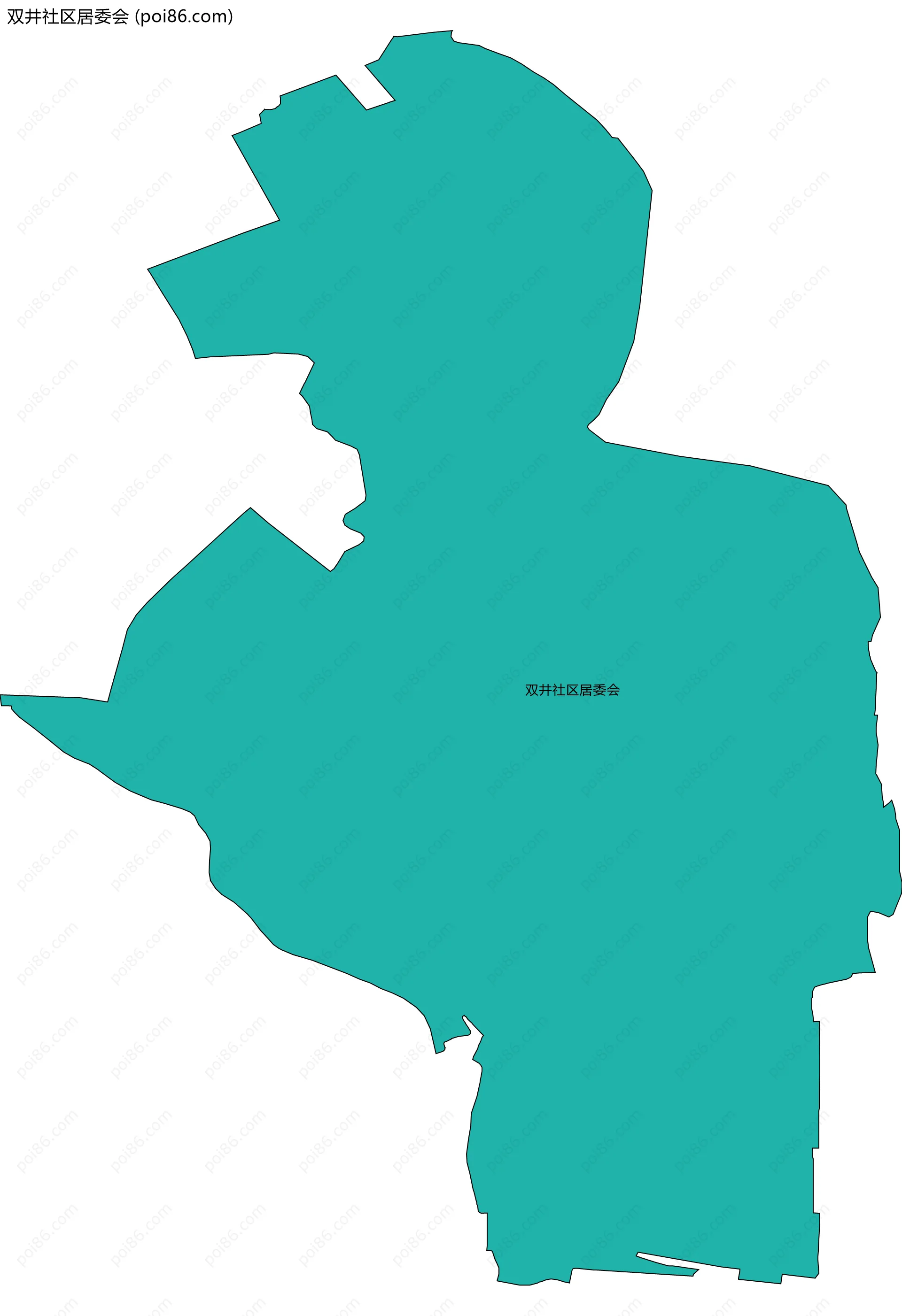 双井社区居委会边界地图