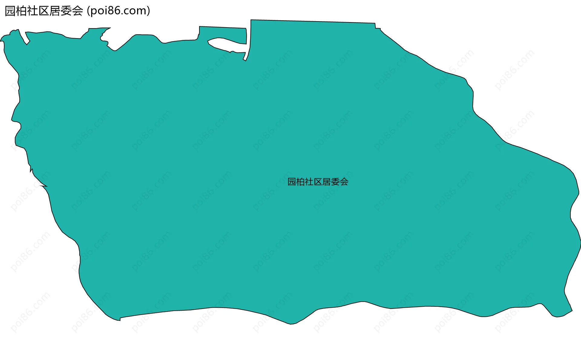 园柏社区居委会边界地图