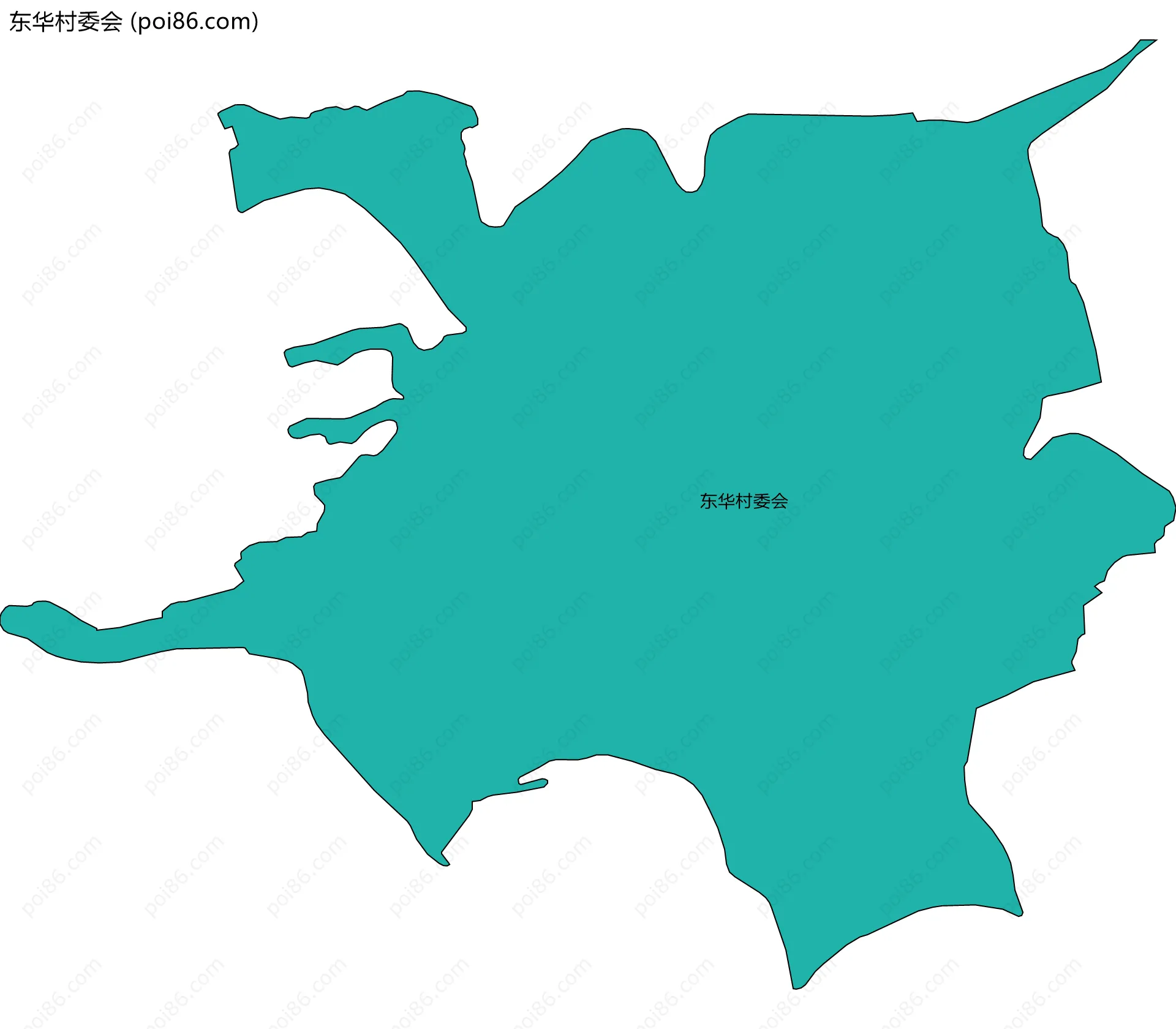 东华村委会边界地图