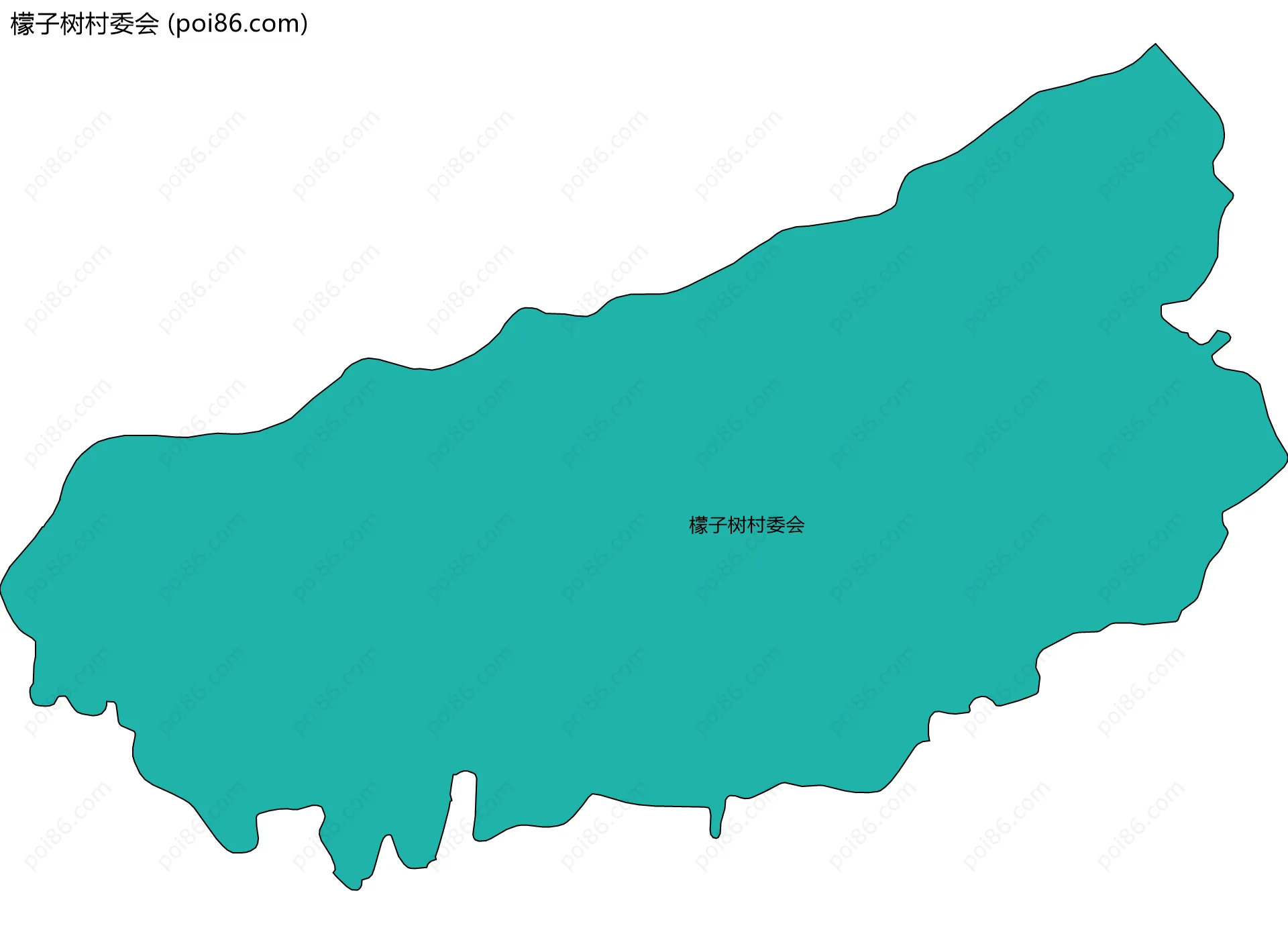 檬子树村委会边界地图