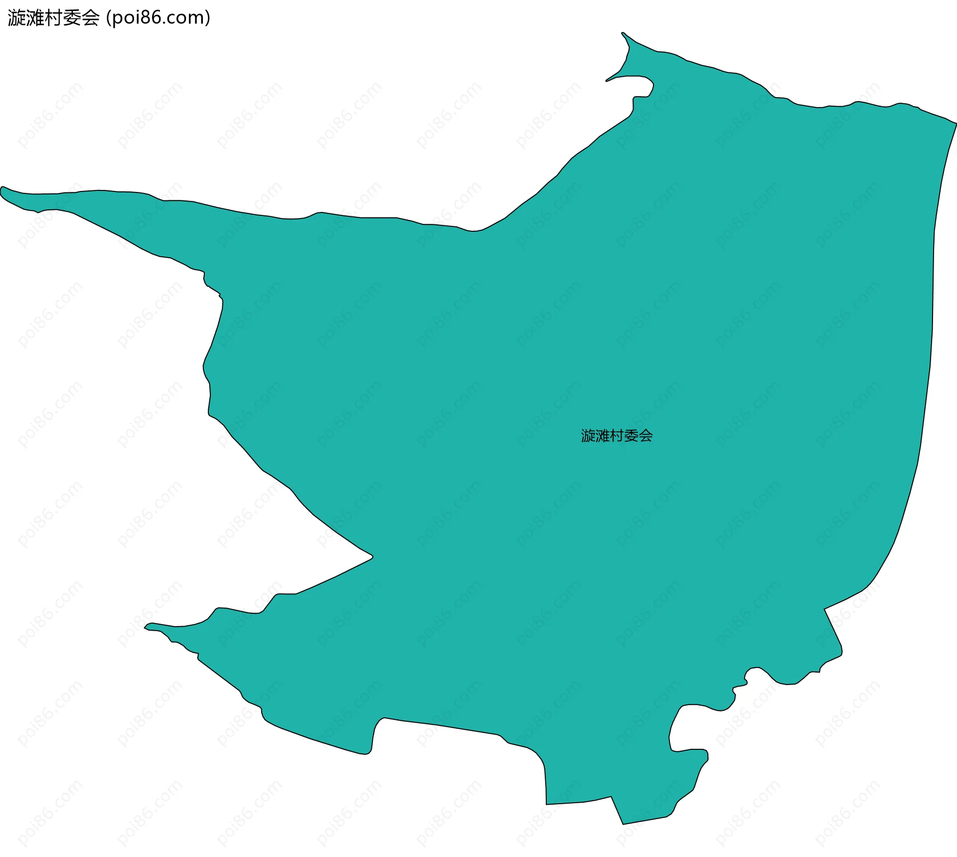 漩滩村委会边界地图