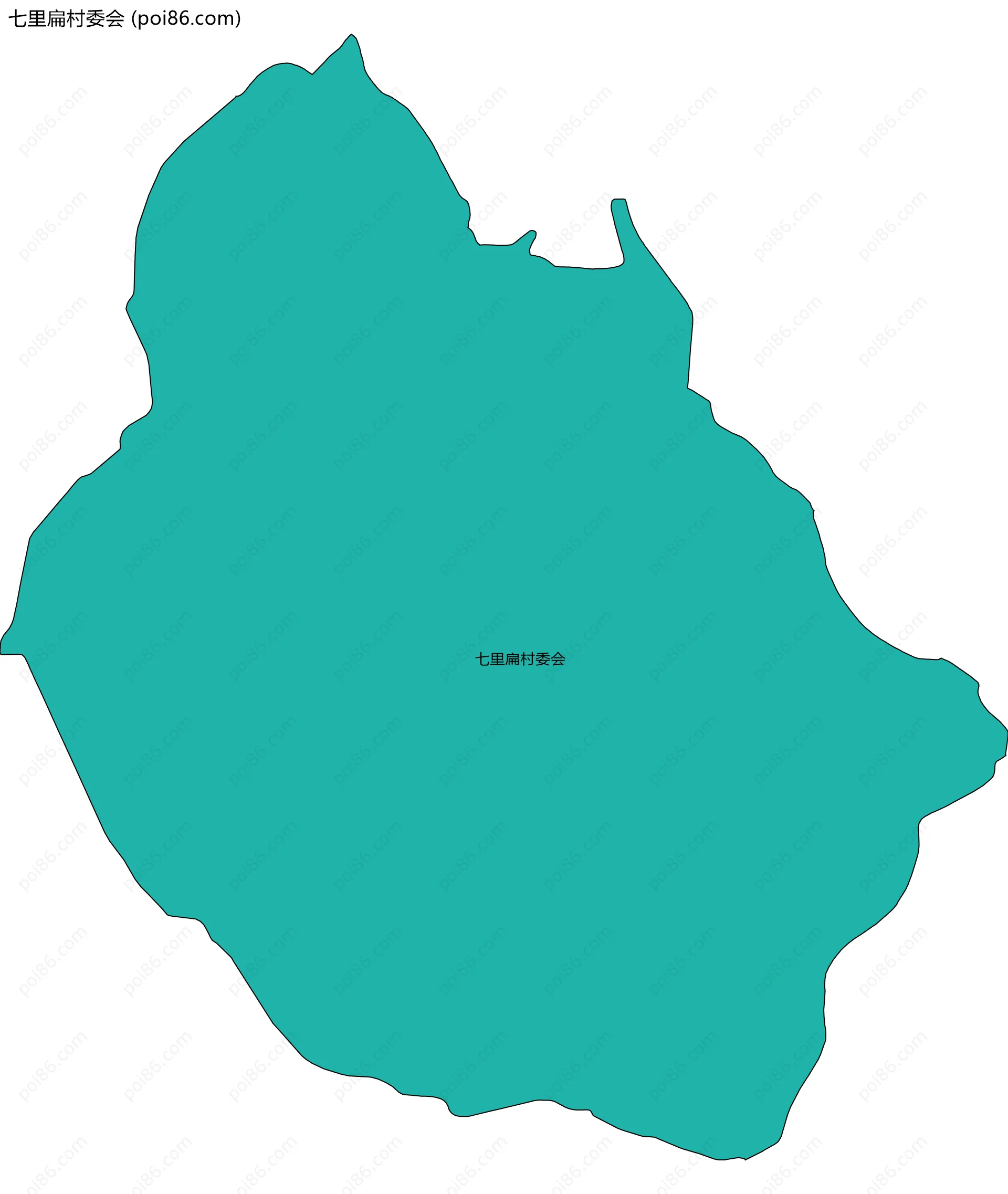 七里扁村委会边界地图