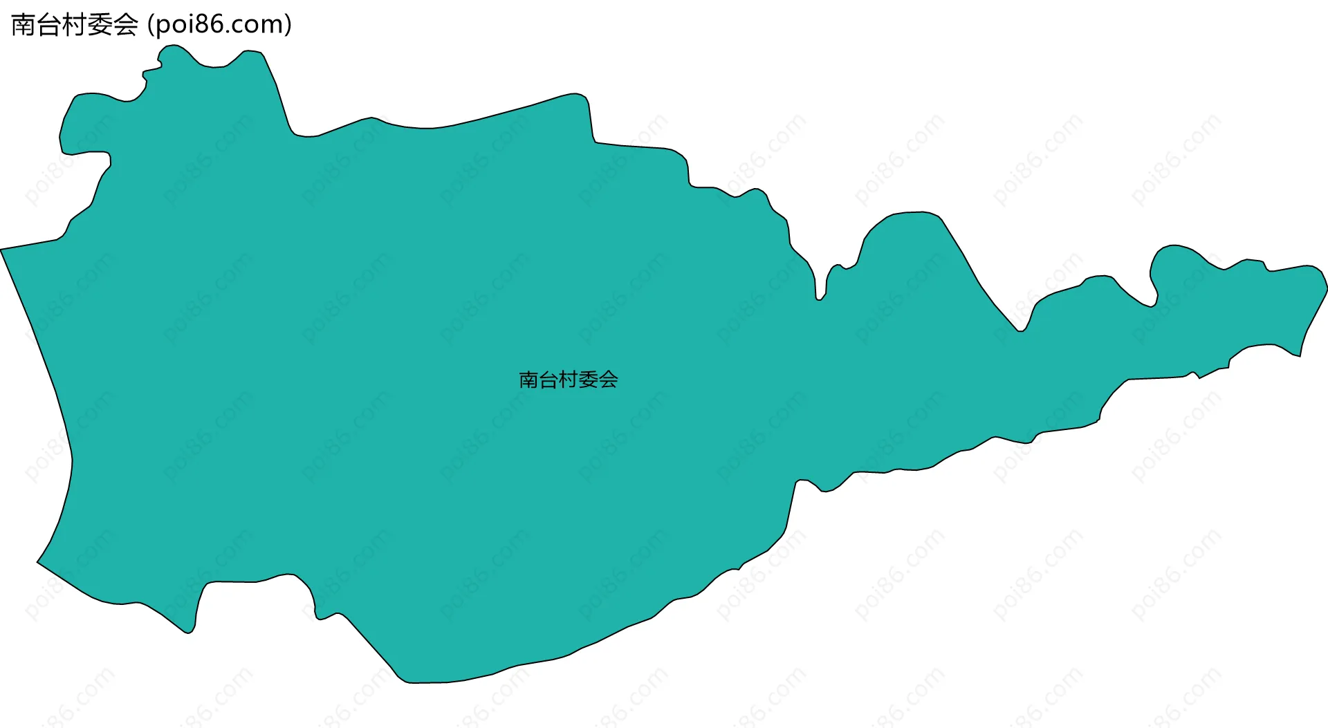 南台村委会边界地图