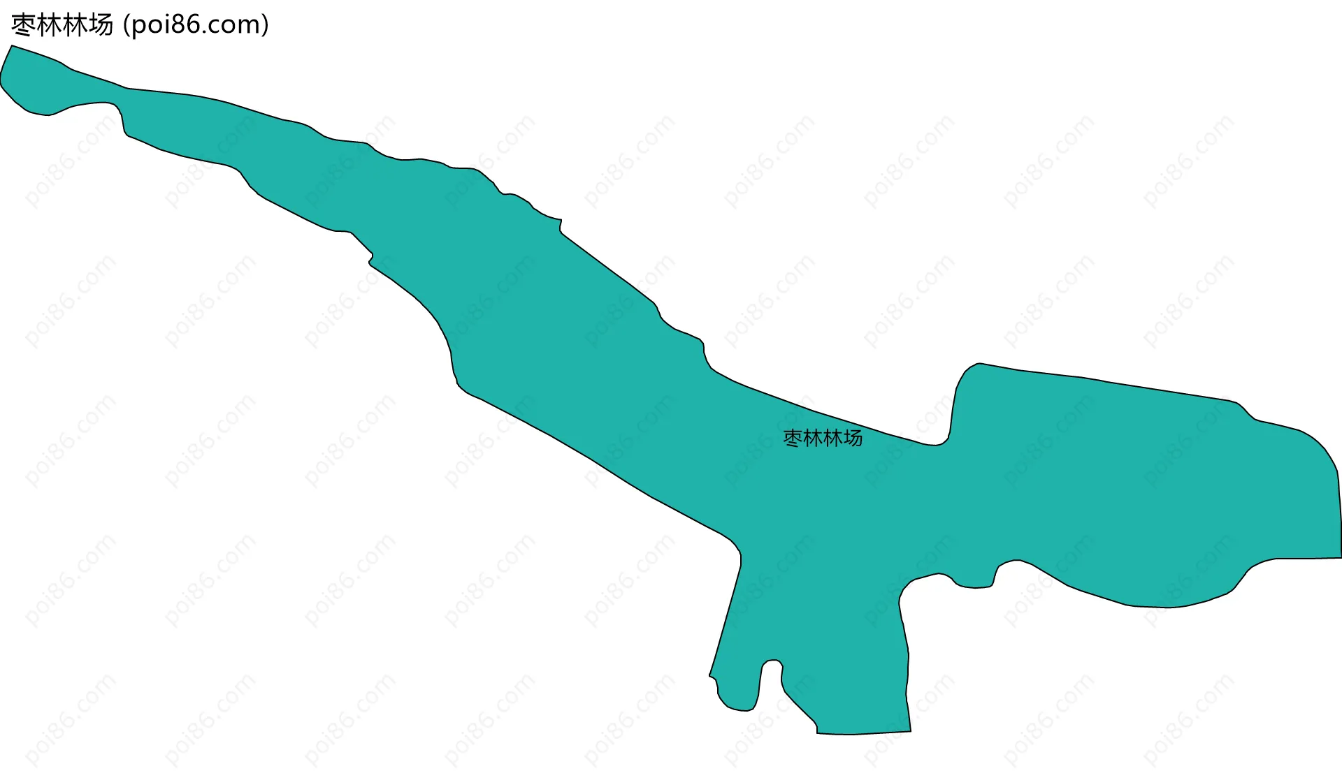 枣林林场边界地图