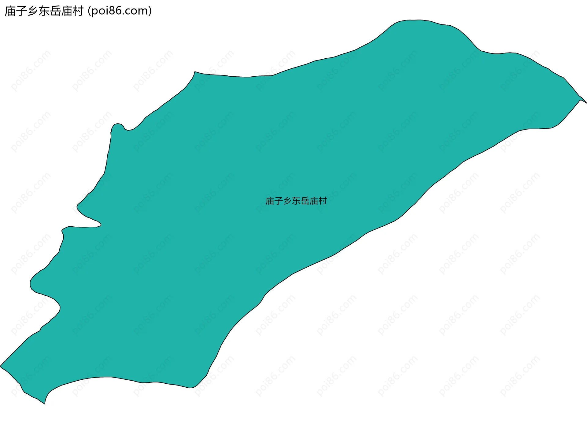 庙子乡东岳庙村边界地图