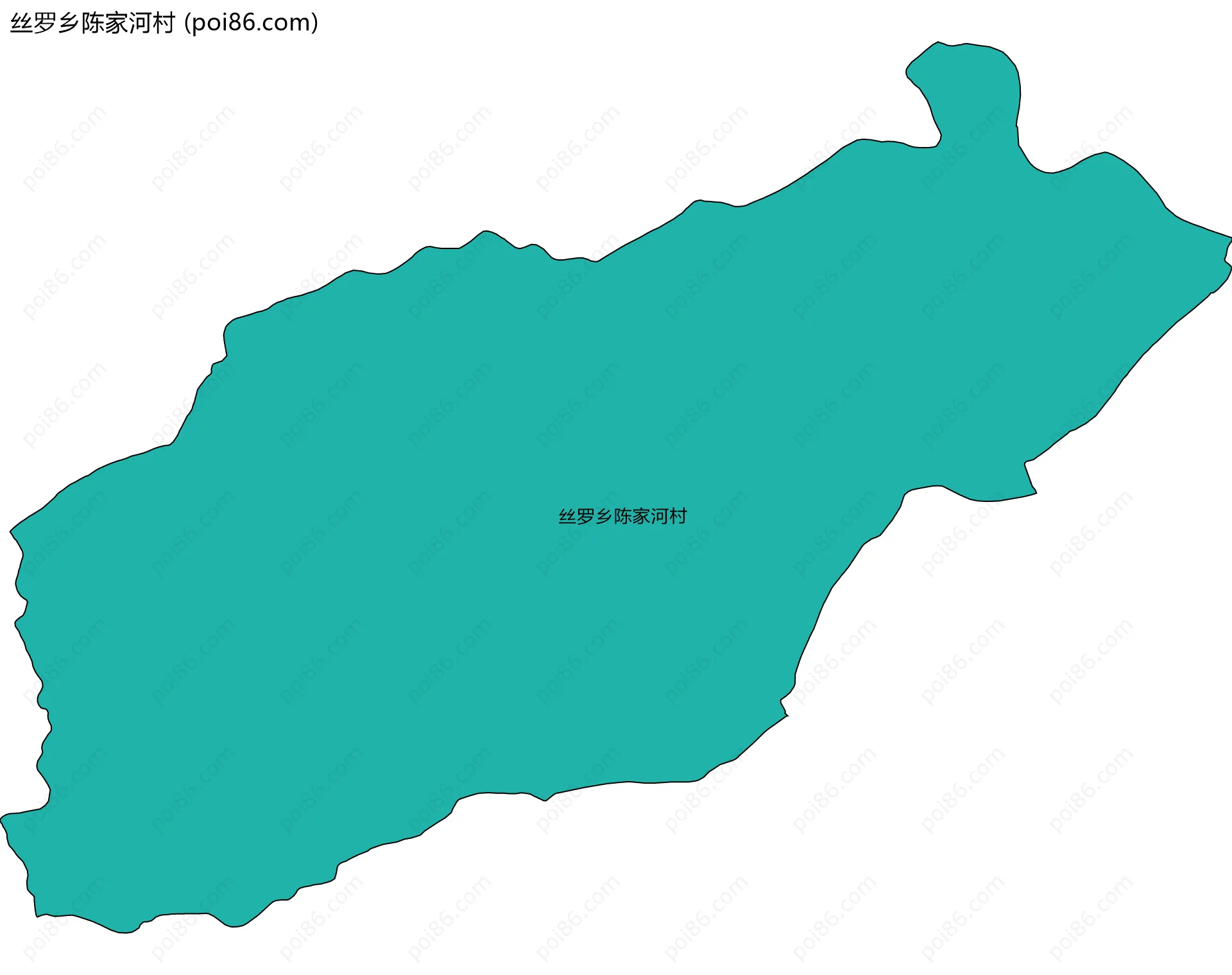 丝罗乡陈家河村边界地图