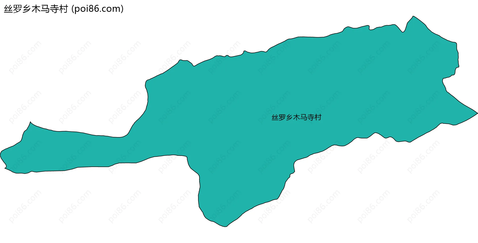 丝罗乡木马寺村边界地图