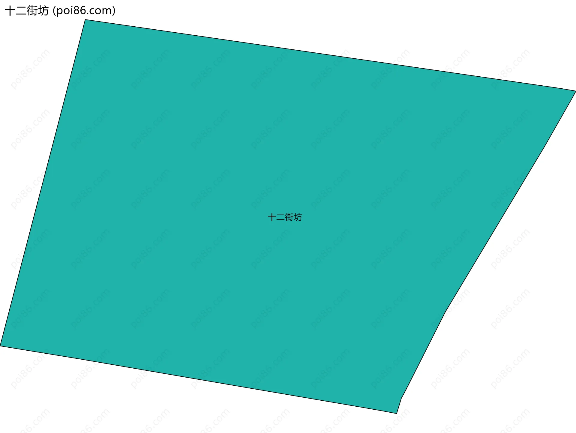 十二街坊边界地图