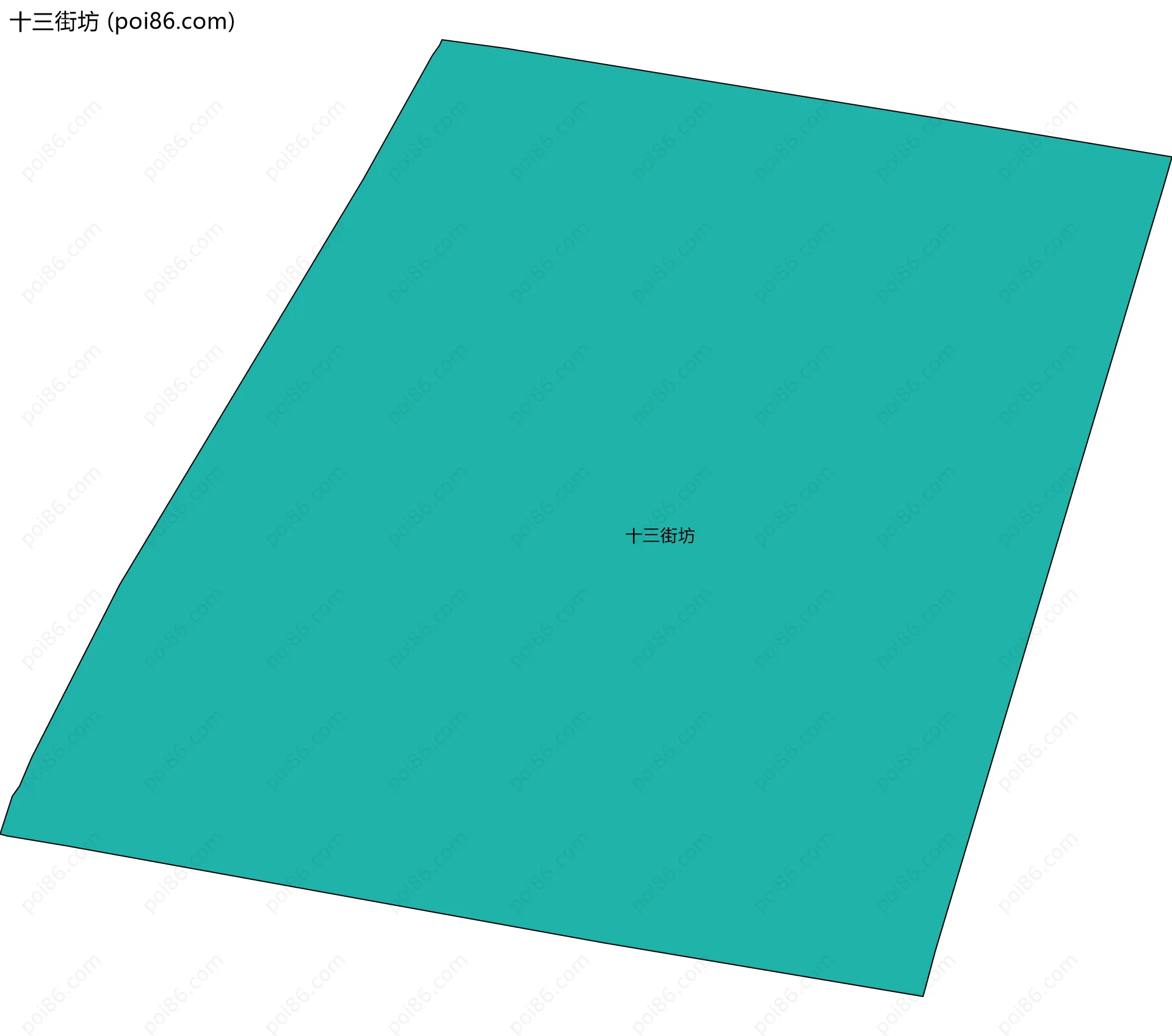 十三街坊边界地图