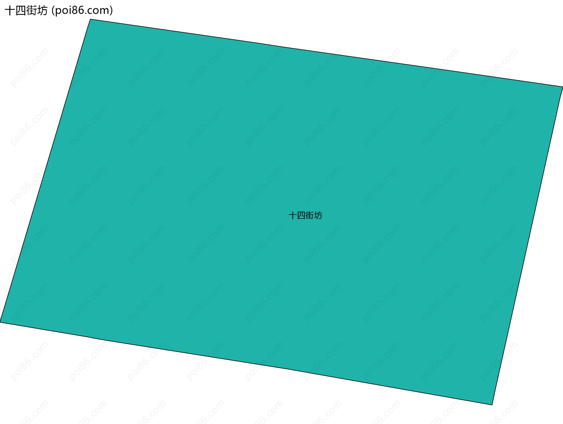 十四街坊边界地图