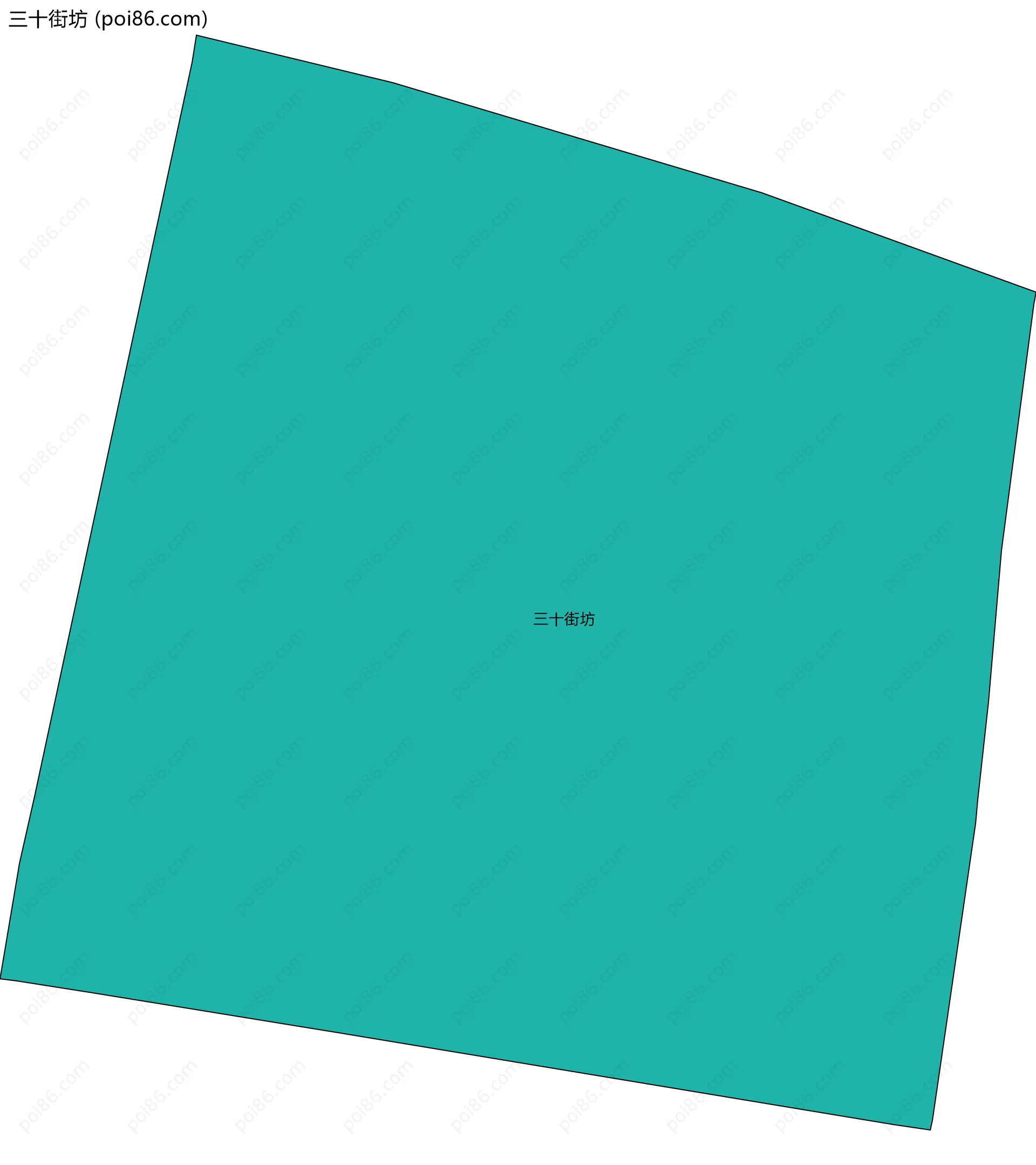 三十街坊边界地图
