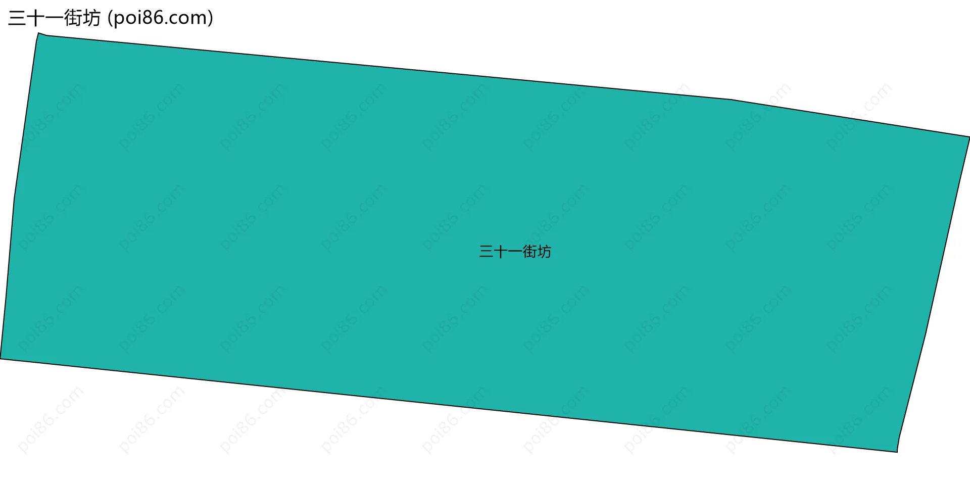 三十一街坊边界地图