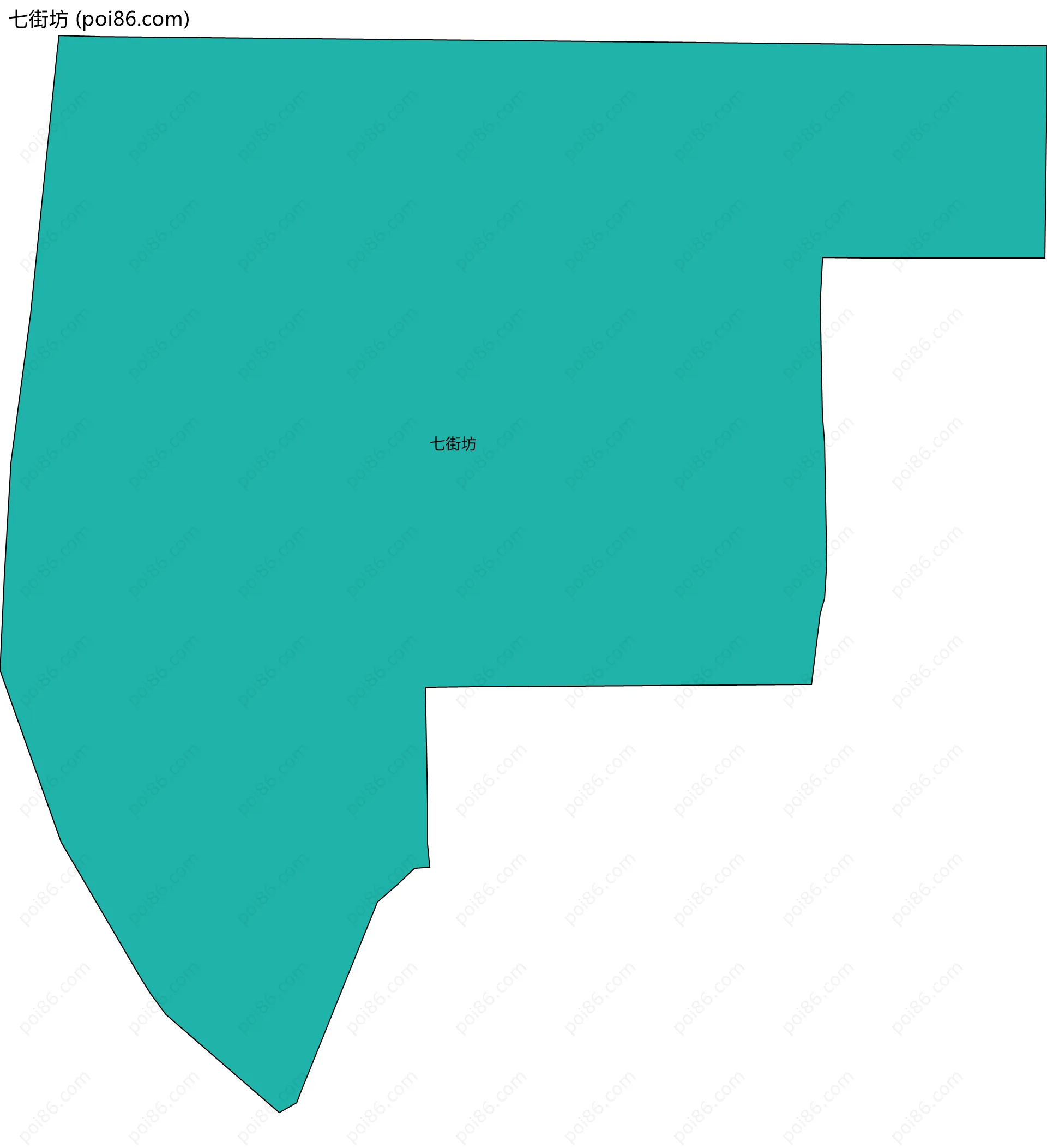 七街坊边界地图