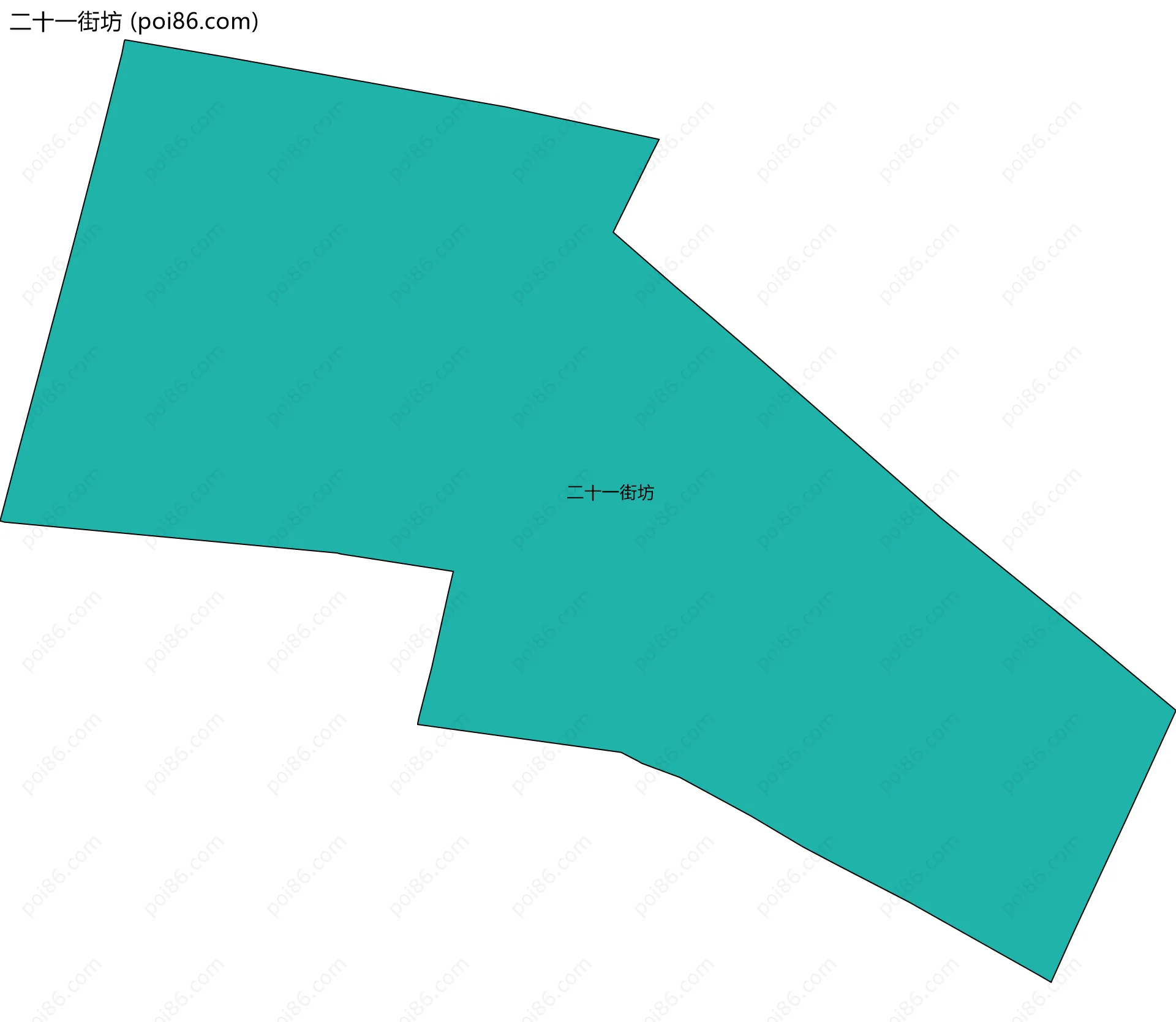 二十一街坊边界地图