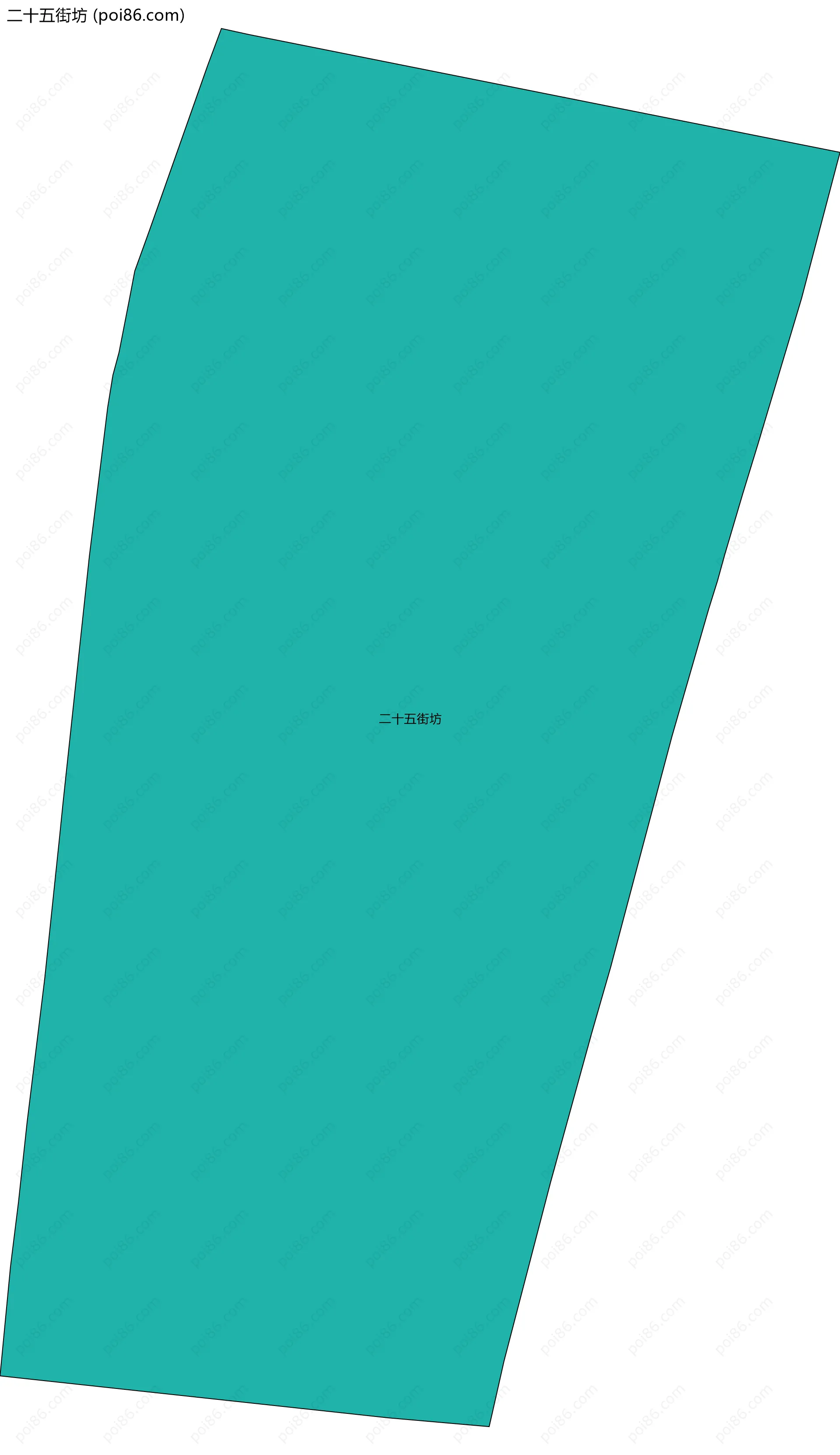 二十五街坊边界地图