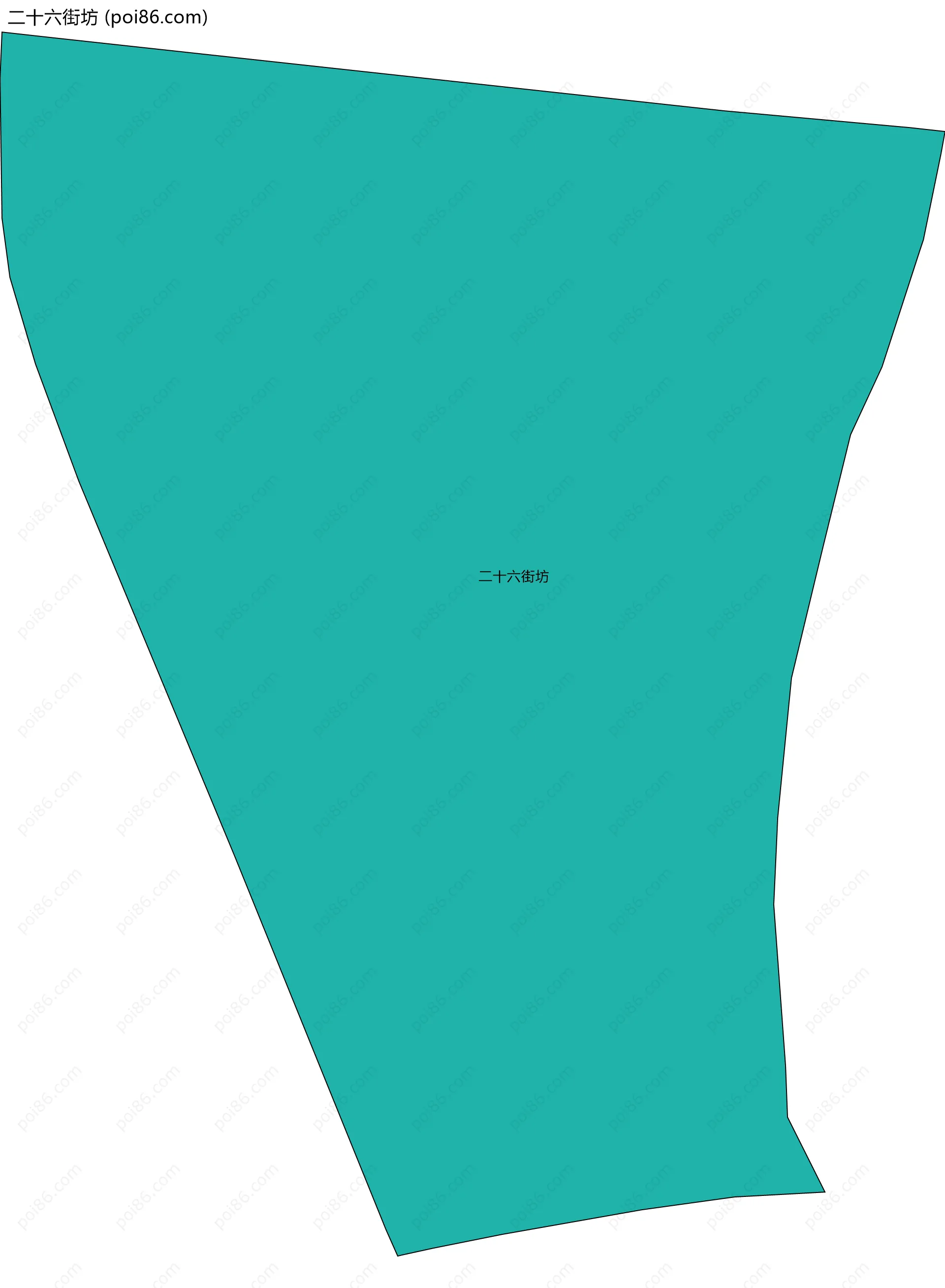 二十六街坊边界地图