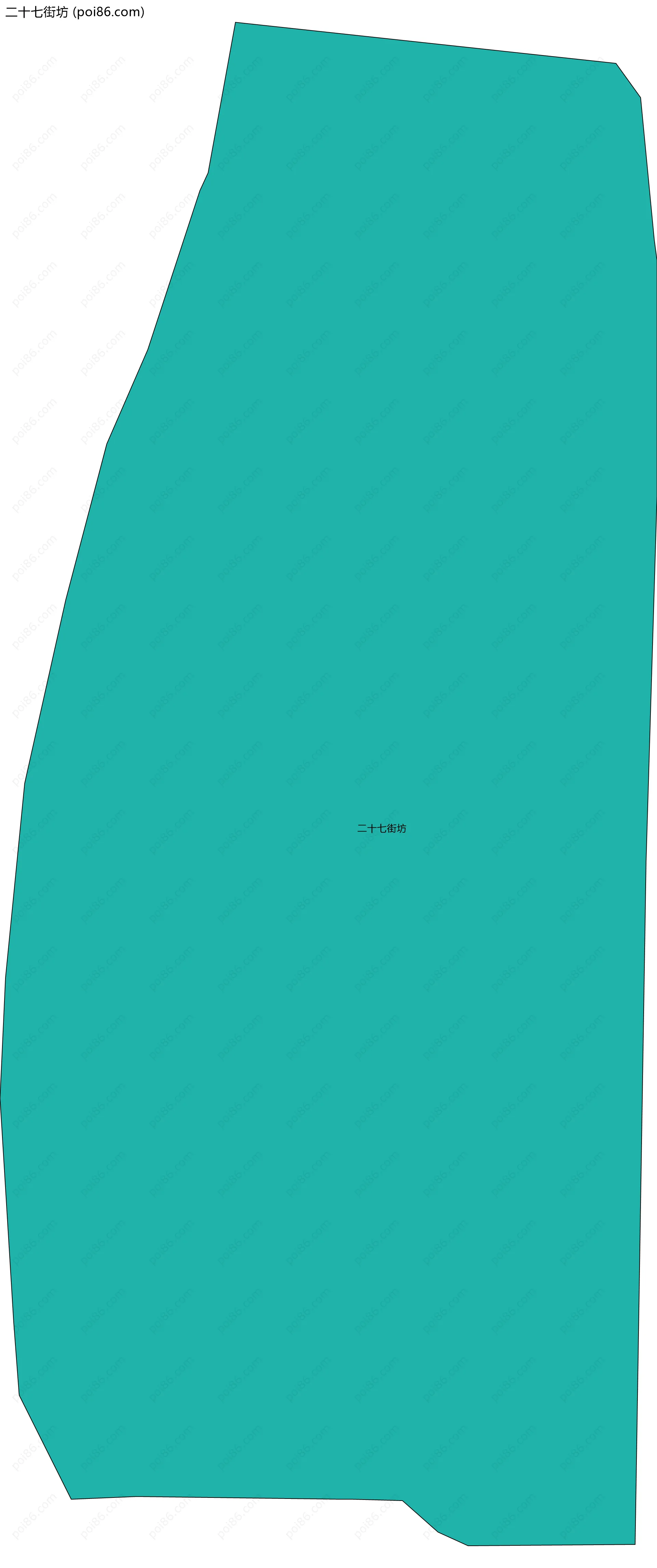 二十七街坊边界地图