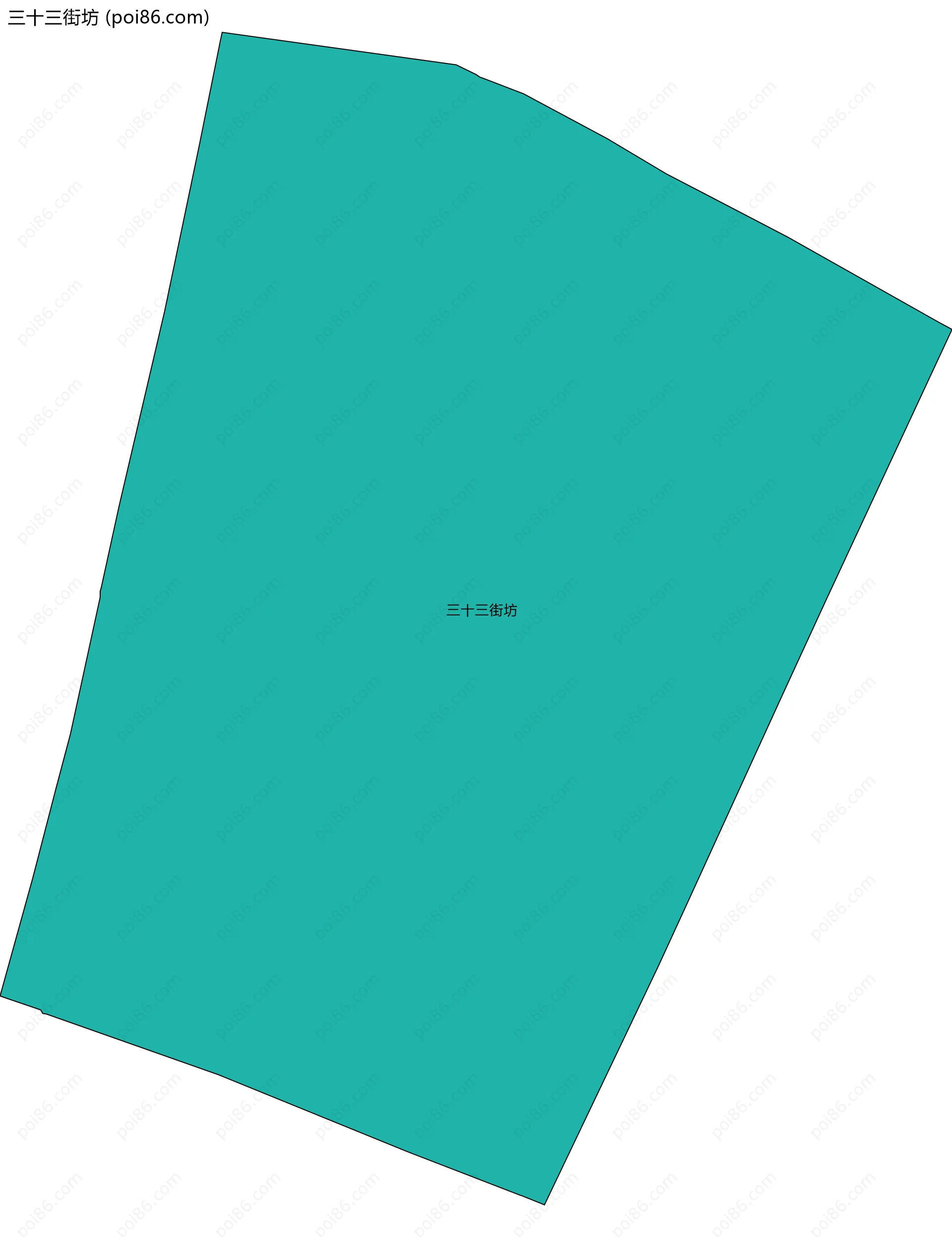 三十三街坊边界地图